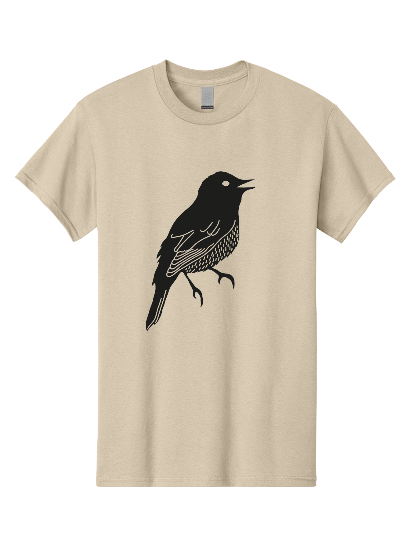Bird-Silhouette-1 Men'S Graphic Tee, 100% Cotton, Comfortable Casual Summer Wear, Machine Washable, Silhouette Of A Bird, Bird In Flight, Graphic Illustration, Wildlife Art, Nature Design, Feathered Friend, Bird Watching Aac181 15
