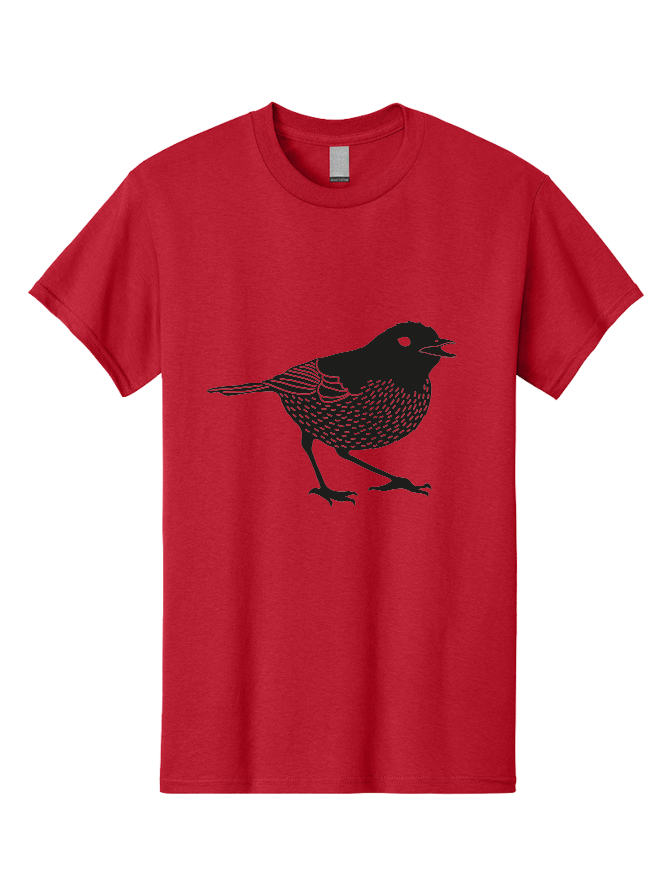Bird-Silhouette Men'S Graphic Tee, 100% Cotton, Comfortable Casual Summer Wear, Machine Washable, Black Bird Silhouette, Graphic Illustration, Bird In Flight, Wildlife Art, Minimalist Design, Birdwatching, Ornithology Aac184 29