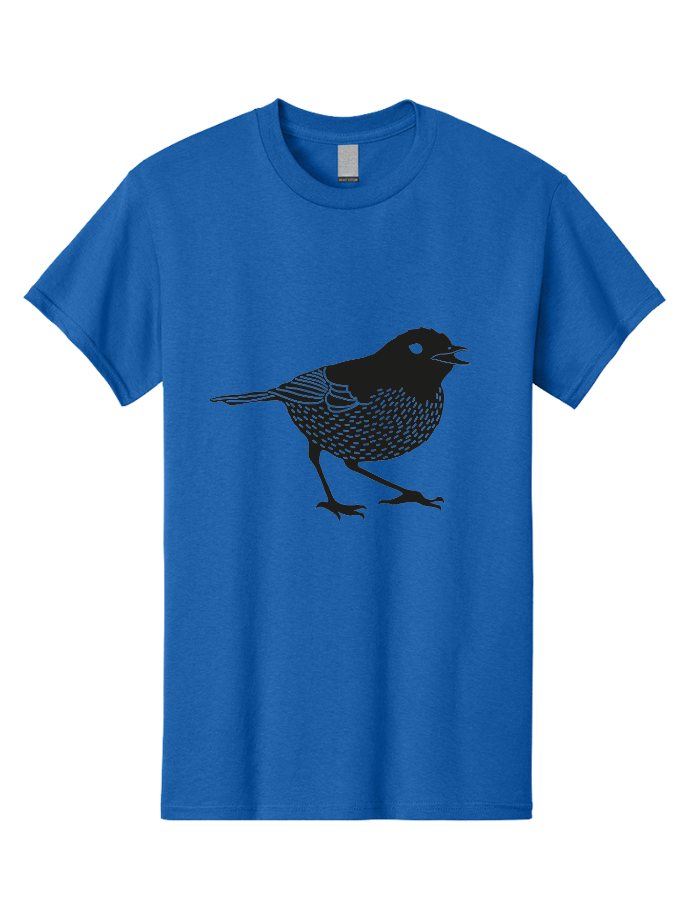 Bird-Silhouette Men'S Graphic Tee, 100% Cotton, Comfortable Casual Summer Wear, Machine Washable, Black Bird Silhouette, Graphic Illustration, Bird In Flight, Wildlife Art, Minimalist Design, Birdwatching, Ornithology Aac184 21