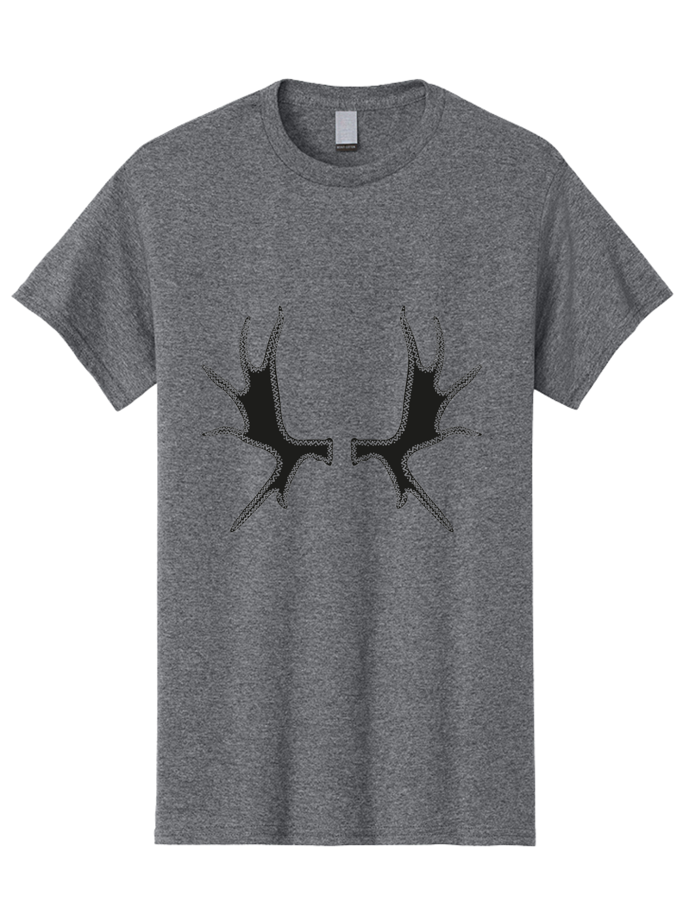 Bird-Tracks Men'S Graphic Tee, 100% Cotton, Comfortable Casual Summer Wear, Machine Washable, Handprint Art, Black Silhouettes, Finger Marks, Creative Designs, Abstract Shapes, Artistic Expressions, Unique Patterns Aac185 5