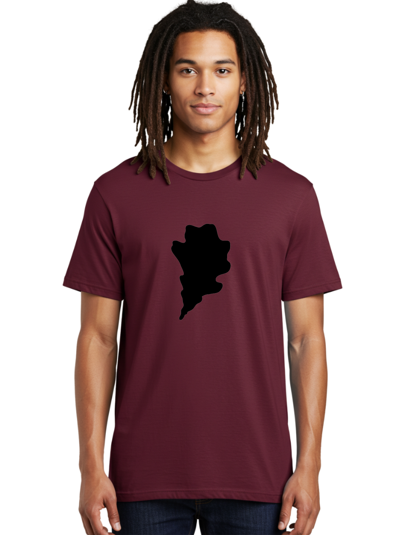 Black-Splash Men'S Graphic Tee, 100% Cotton, Comfortable Casual Summer Wear, Machine Washable, Abstract Shape, Irregular Form, Black Silhouette, Unique Design, Modern Art, Creative Element, Digital Graphic, Minimalist Style Aac192 30