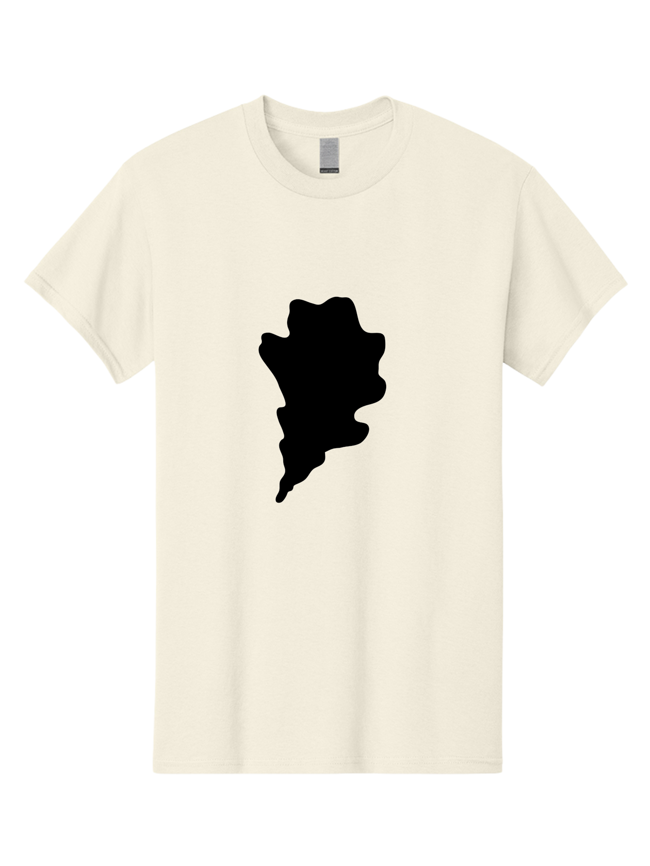 Black-Splash Men'S Graphic Tee, 100% Cotton, Comfortable Casual Summer Wear, Machine Washable, Abstract Shape, Irregular Form, Black Silhouette, Unique Design, Modern Art, Creative Element, Digital Graphic, Minimalist Style Aac192 15