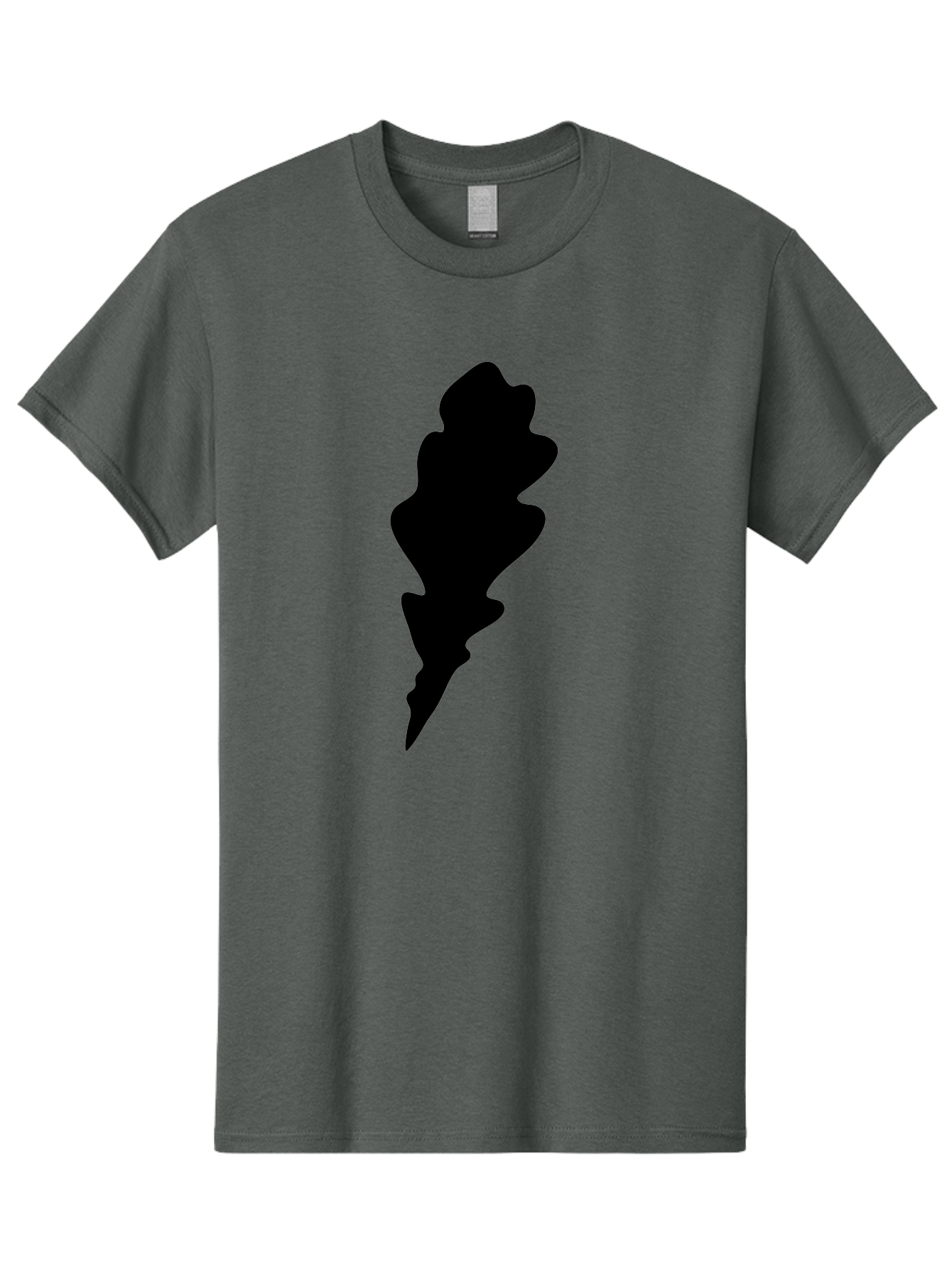 Lightning-Bolt Men'S Graphic Tee, 100% Cotton, Comfortable Casual Summer Wear, Machine Washable, Black Lightning Bolt, Abstract Shape, Electric Symbol, Bold Graphic, Modern Design, Energy Icon Aac223 11