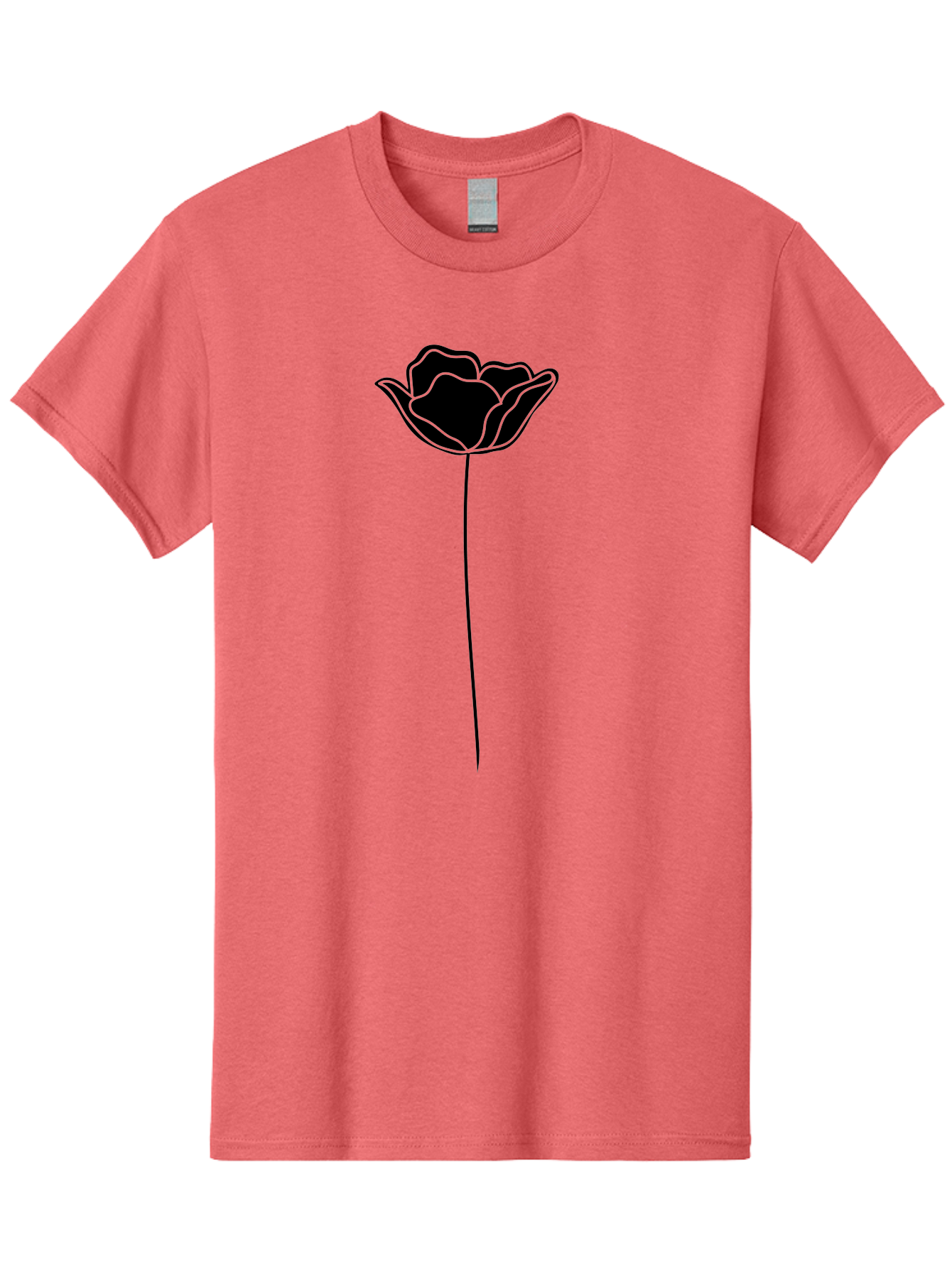 Rose Men'S Graphic Tee, 100% Cotton, Comfortable Casual Summer Wear, Machine Washable, Black Rose, Minimalist Design, Simple Illustration, Flower Symbol, Elegant Graphics, Modern Art, Rose Silhouette, Floral Icon Aac235 29