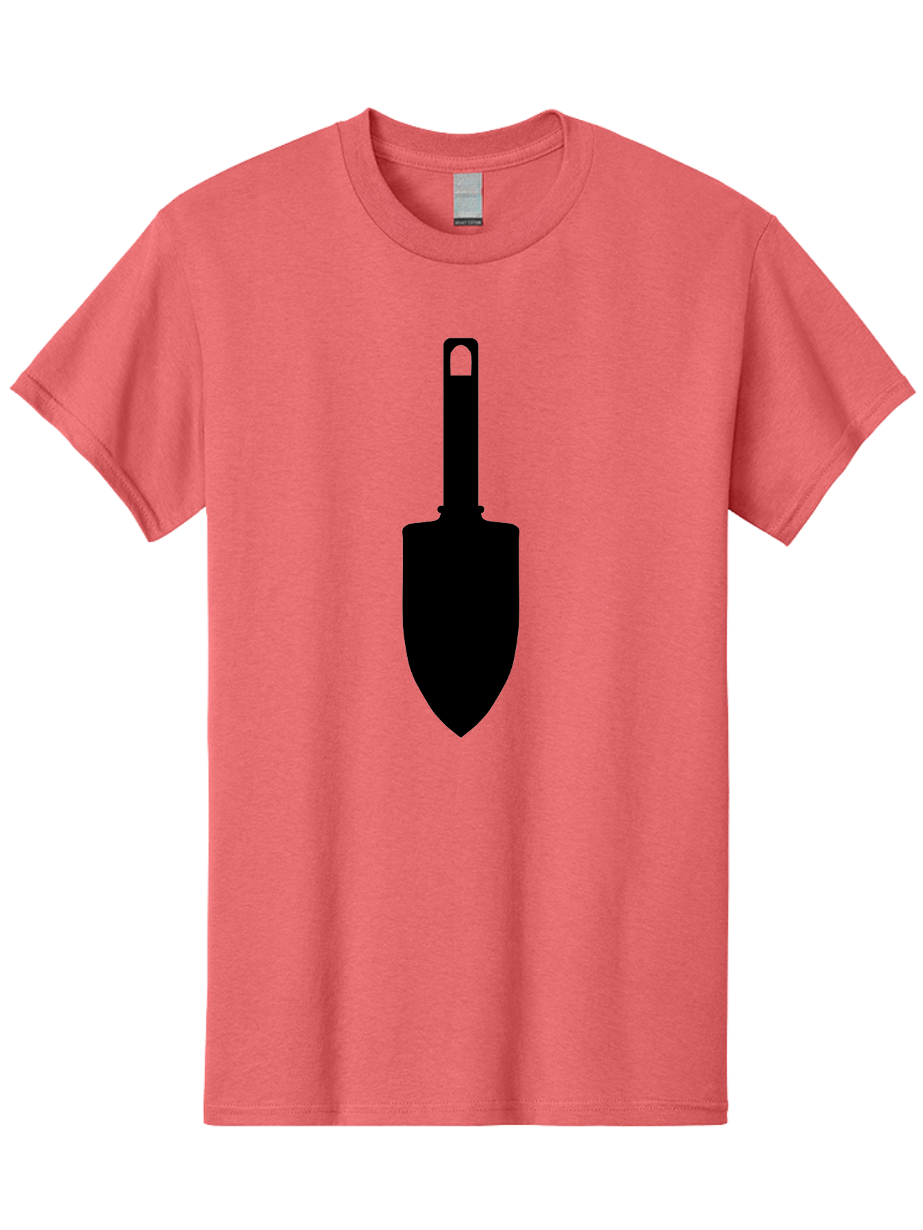 Trowel Men'S Graphic Tee, 100% Cotton, Comfortable Casual Summer Wear, Machine Washable, Gardening Tool, Trowel Silhouette, Digging Equipment, Garden Shovel, Landscaping Icon, Black Silhouette Aac243 3