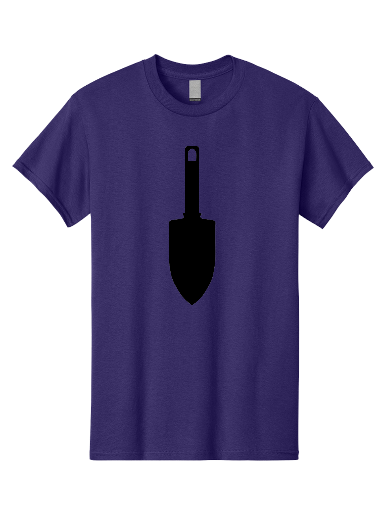 Trowel Men'S Graphic Tee, 100% Cotton, Comfortable Casual Summer Wear, Machine Washable, Gardening Tool, Trowel Silhouette, Digging Equipment, Garden Shovel, Landscaping Icon, Black Silhouette Aac243 13