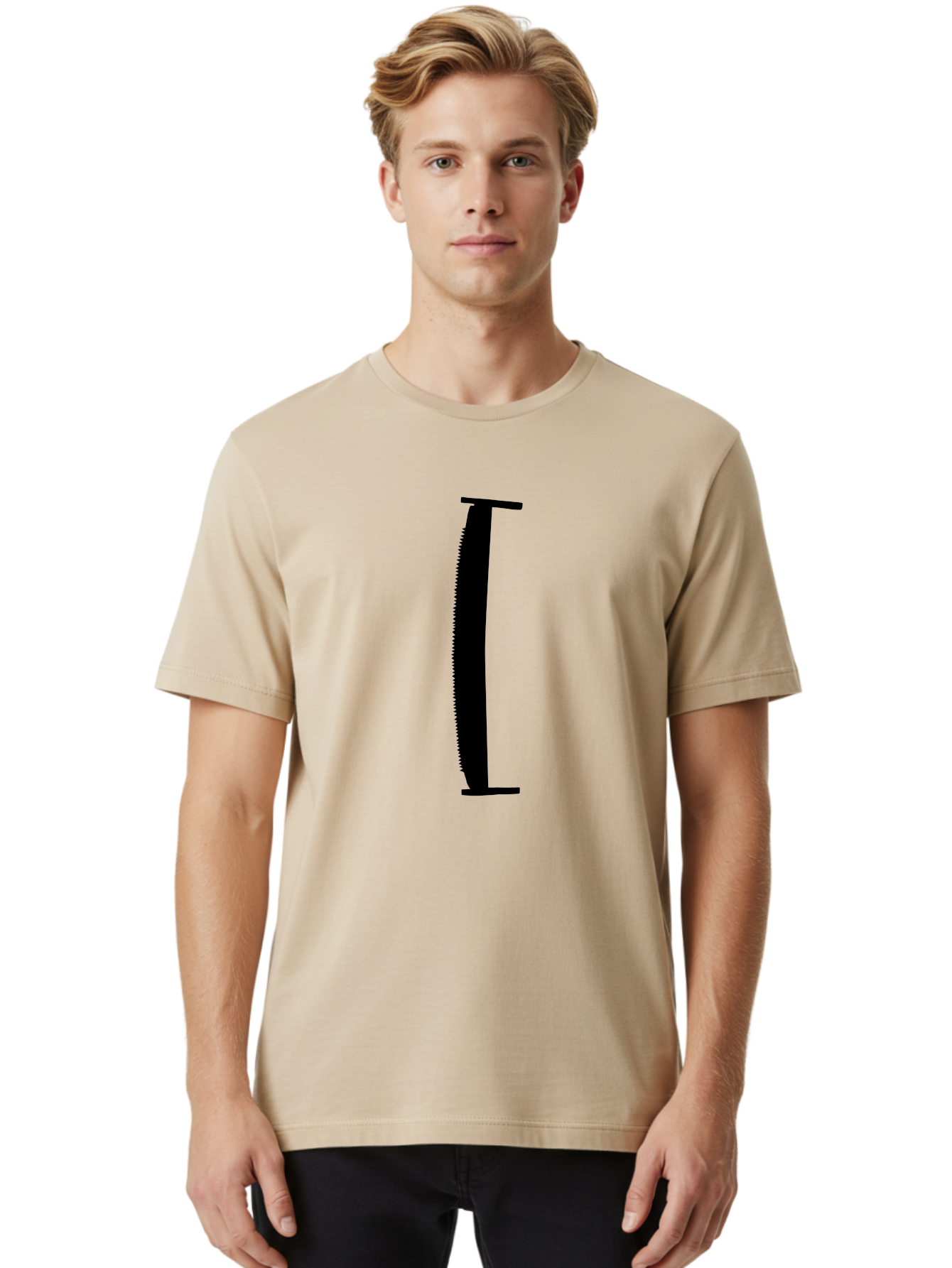 Two-Man-Crosscut-Saw Men'S Graphic Tee, 100% Cotton, Comfortable Casual Summer Wear, Machine Washable, Two-Man Crosscut Saw, Handsaw, Hand Saw, Timber Cutting, Logging Tool, Woodworking Equipment, Carpentry Tool, Manual Saw, Traditional Saw Aac247 28