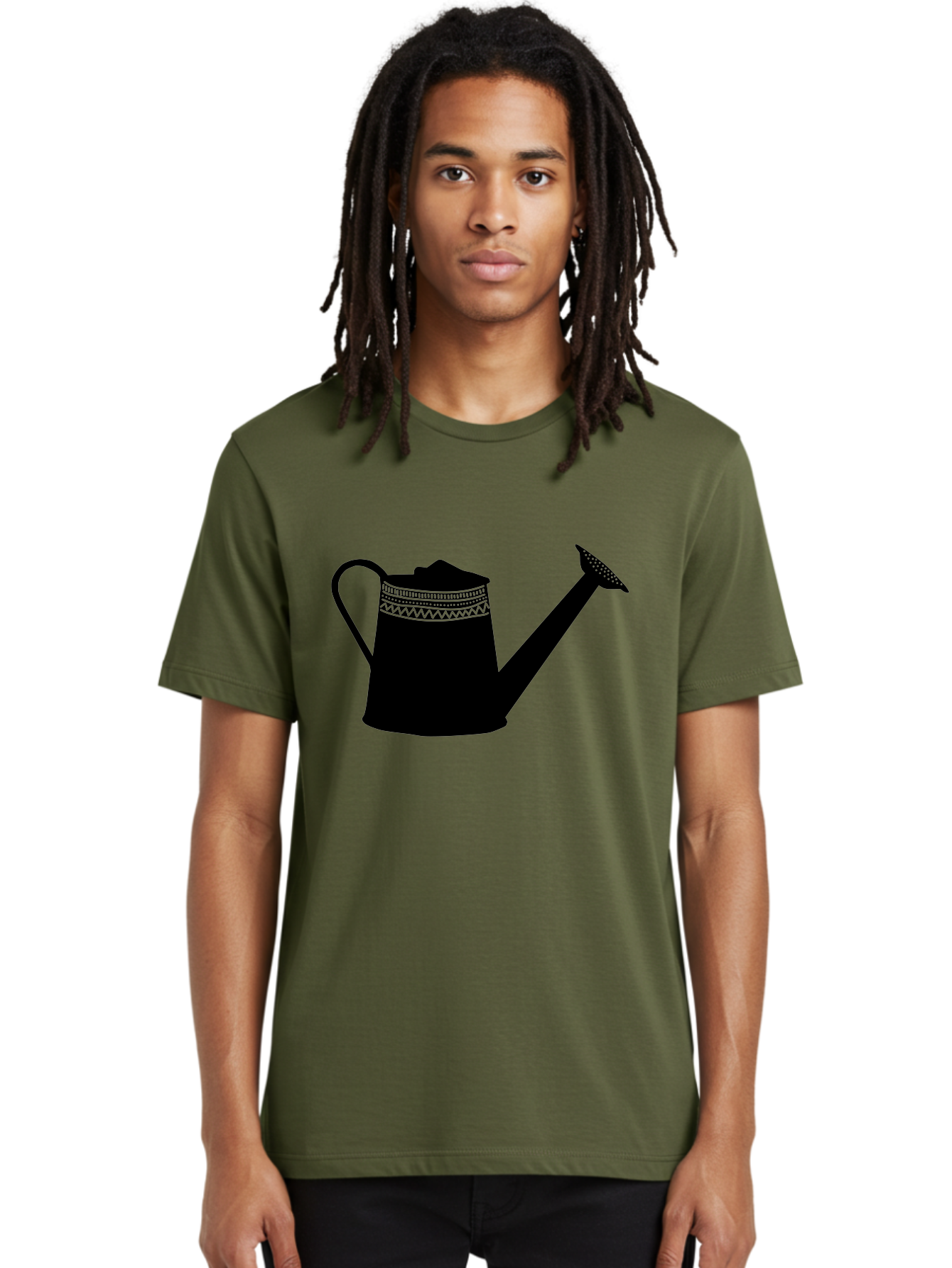 Watering-Can Men'S Graphic Tee, 100% Cotton, Comfortable Casual Summer Wear, Machine Washable, Watering Can, Gardening Tools, Nursery Equipment, Decorative Patterns, Geometric Designs, Garden Care, Plant Watering Aac248 12