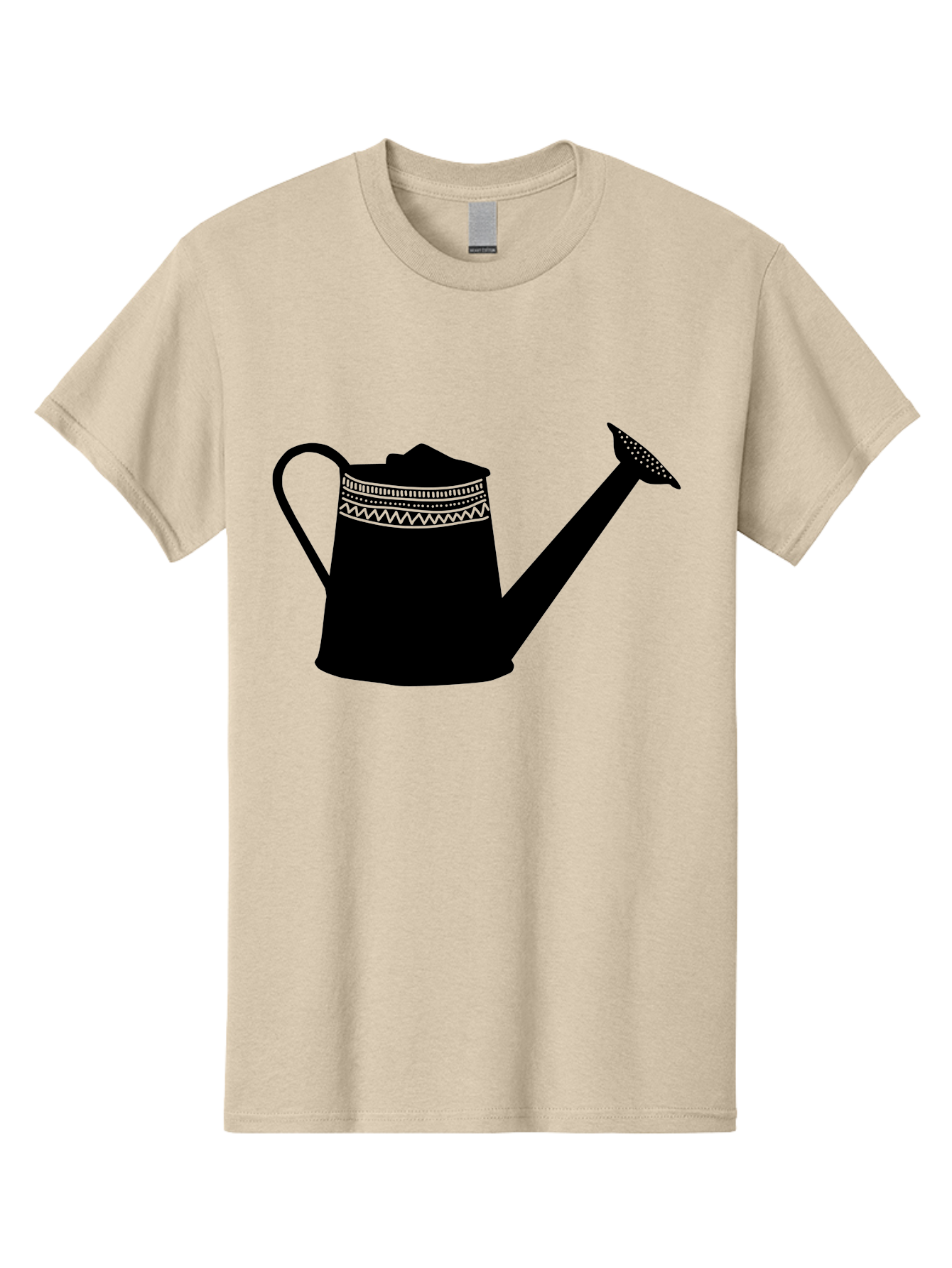 Watering-Can Men'S Graphic Tee, 100% Cotton, Comfortable Casual Summer Wear, Machine Washable, Watering Can, Gardening Tools, Nursery Equipment, Decorative Patterns, Geometric Designs, Garden Care, Plant Watering Aac248 21