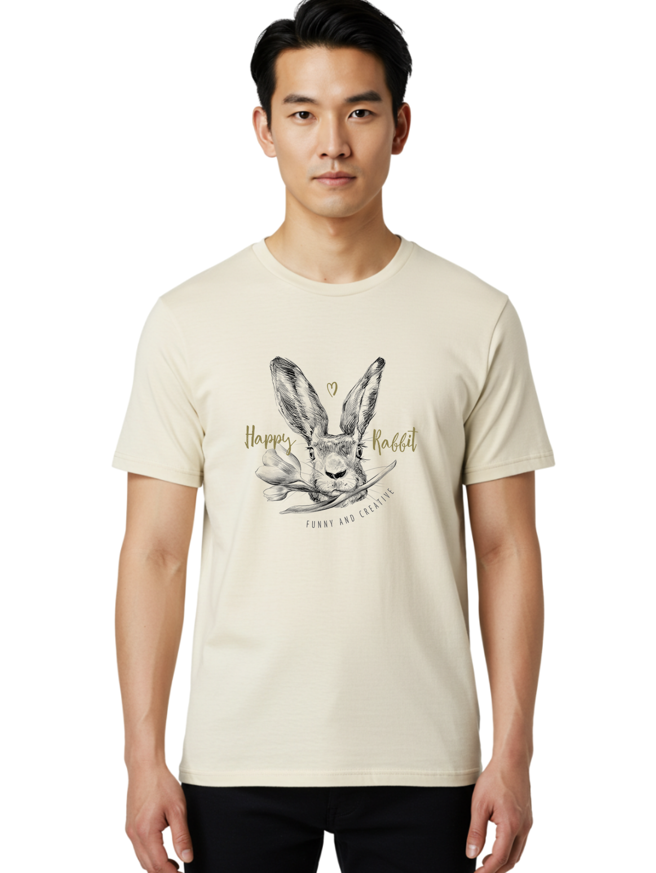 Happy-Passover Men'S Graphic Tee, 100% Cotton, Comfortable Casual Summer Wear, Machine Washable, Funny Bunny, Easter Bunny, Hares, Furry Friends, Cartoon Rabbits, Cute Animals, Easter Eggs, Funny And Creative Aac258 18