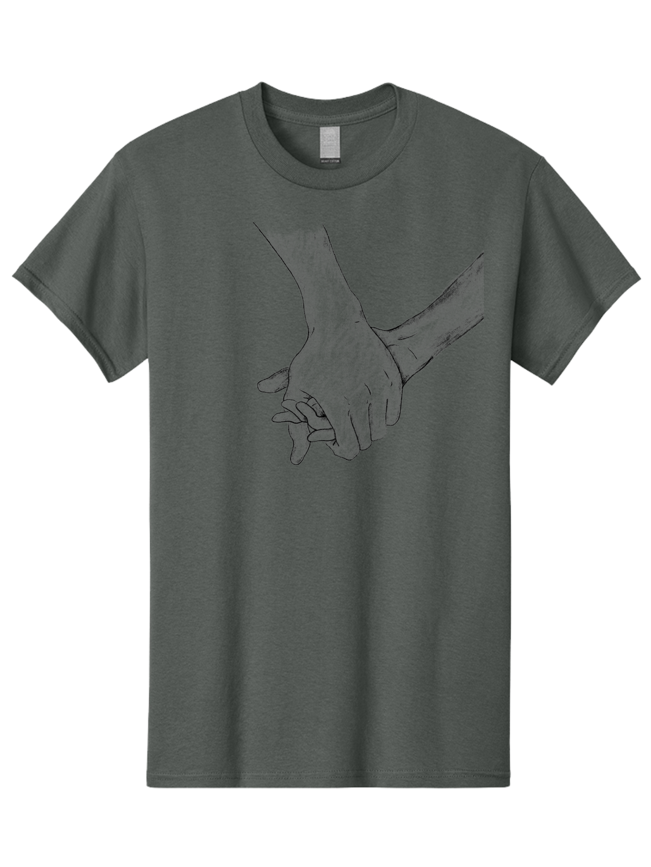 Hands-Holding Men'S Graphic Tee, 100% Cotton, Comfortable Casual Summer Wear, Machine Washable, Hands Holding, Help And Support, Holding Hands, Love And Care, Unity, Togetherness, Connection, Friendship Aac325 29