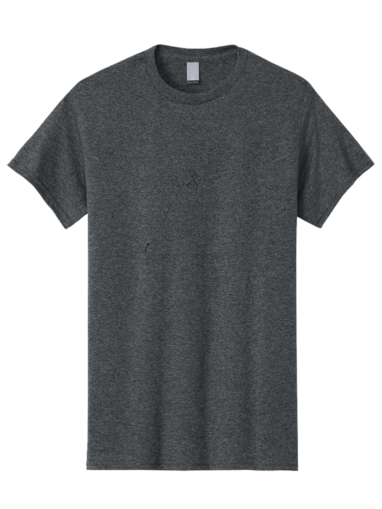 Hemlock Men'S Graphic Tee, 100% Cotton, Comfortable Casual Summer Wear, Machine Washable, Queen Anne'S Lace, Wildflower, Delicate Petals, Intricate Details, Simple Line Art, Minimalist Design, Floral Motif, Whimsical Style, Elegant Simplicity Aac326 11
