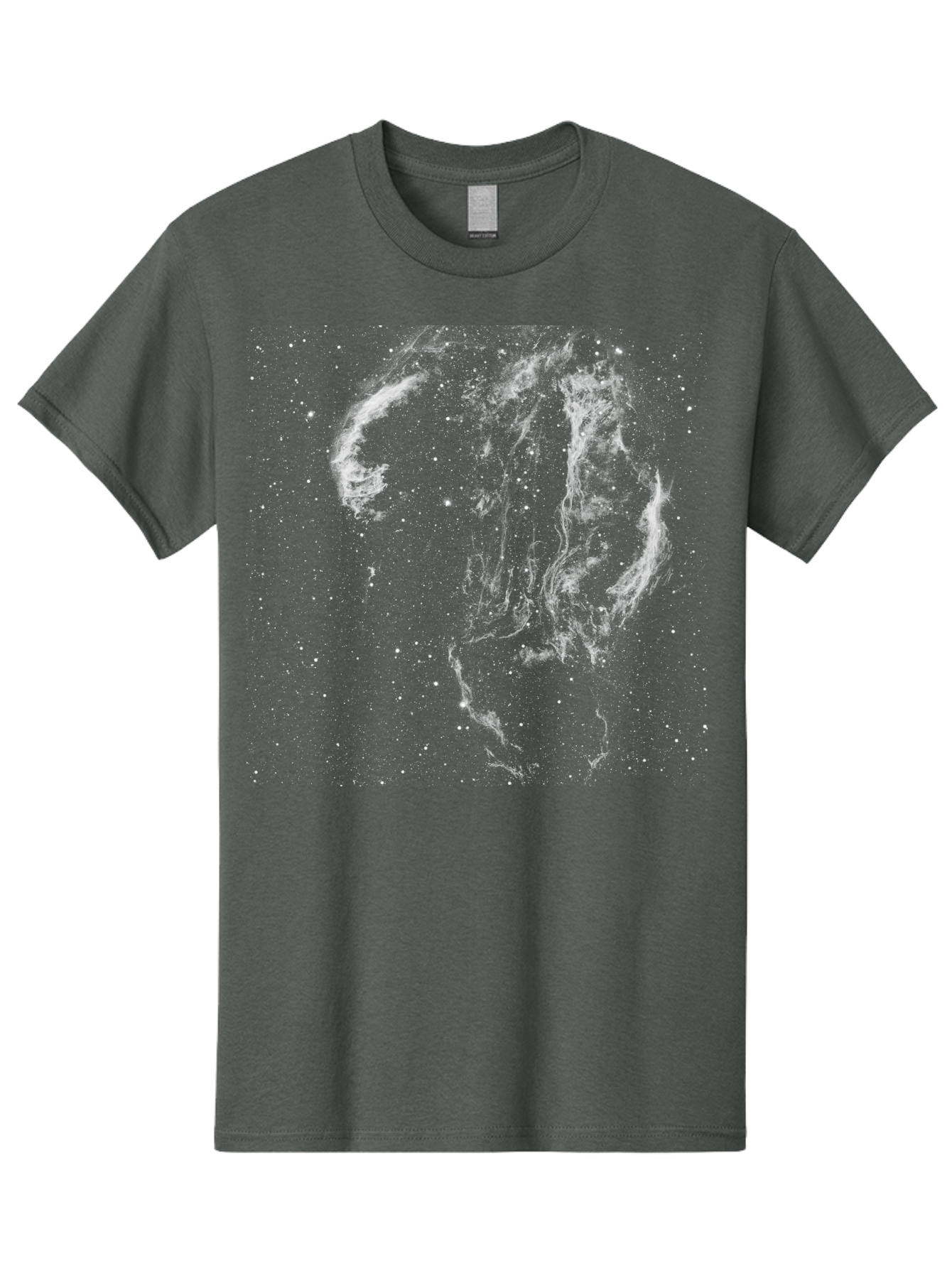 White-Smoke-On-Green Men'S Graphic Tee, 100% Cotton, Comfortable Casual Summer Wear, Machine Washable, Smoke Or Dust Cloud, Abstract Design, White Particles, Dynamic Movement, Textured Effect, Artistic Visualization, Creative Element Aac363 11