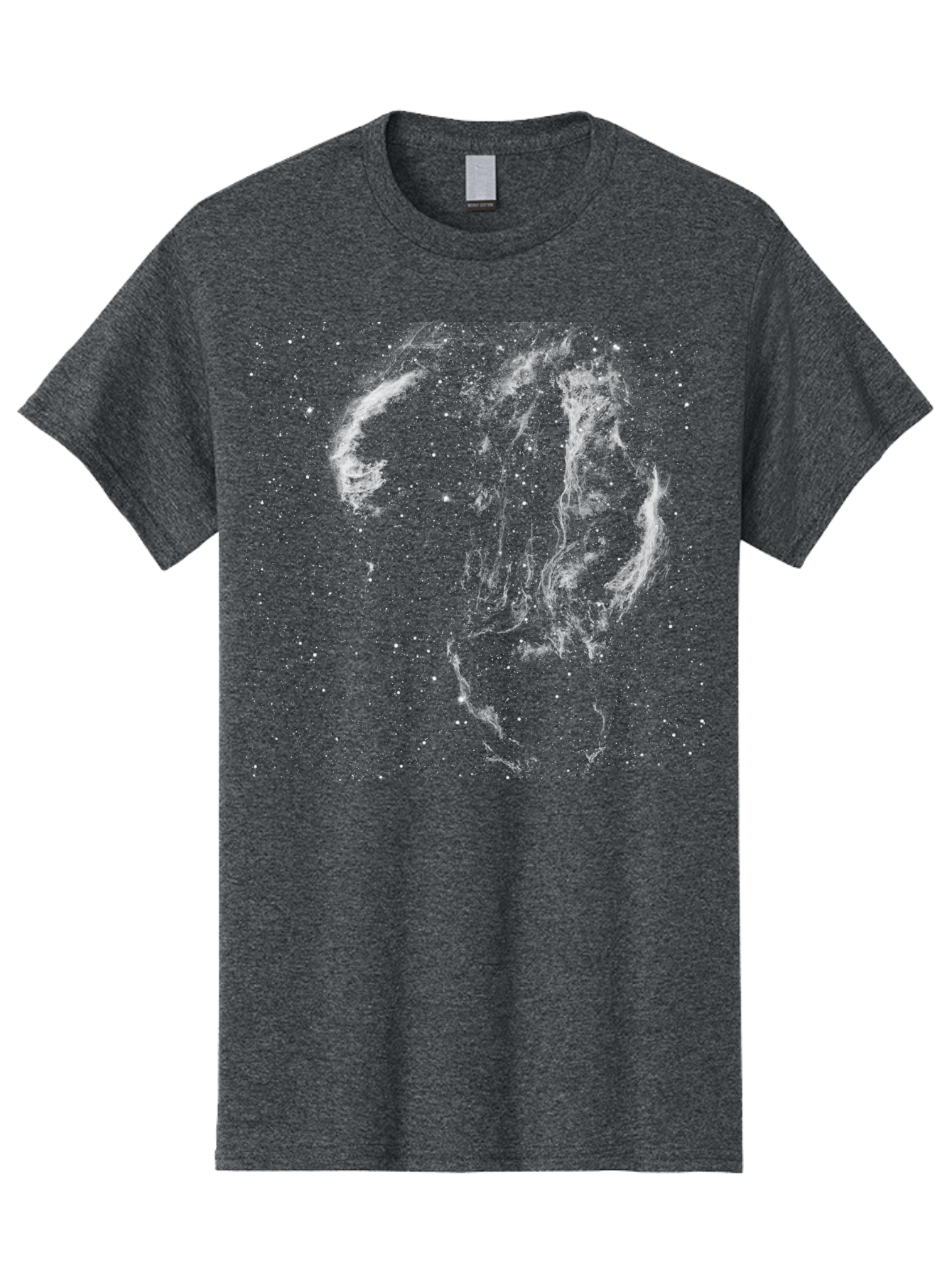 White-Smoke-On-Green Men'S Graphic Tee, 100% Cotton, Comfortable Casual Summer Wear, Machine Washable, Smoke Or Dust Cloud, Abstract Design, White Particles, Dynamic Movement, Textured Effect, Artistic Visualization, Creative Element Aac363 19