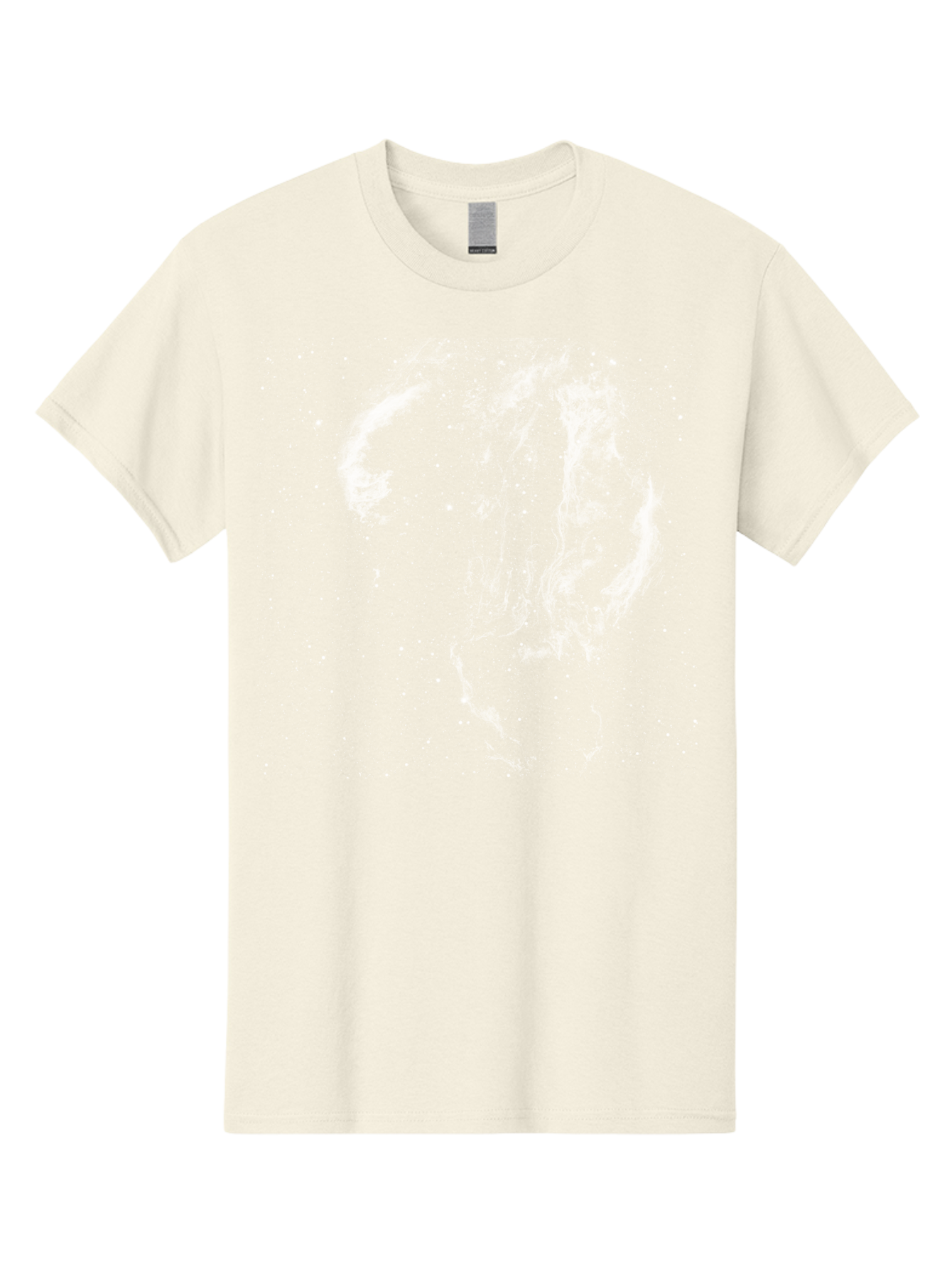White-Smoke-On-Green Men'S Graphic Tee, 100% Cotton, Comfortable Casual Summer Wear, Machine Washable, Smoke Or Dust Cloud, Abstract Design, White Particles, Dynamic Movement, Textured Effect, Artistic Visualization, Creative Element Aac363 17