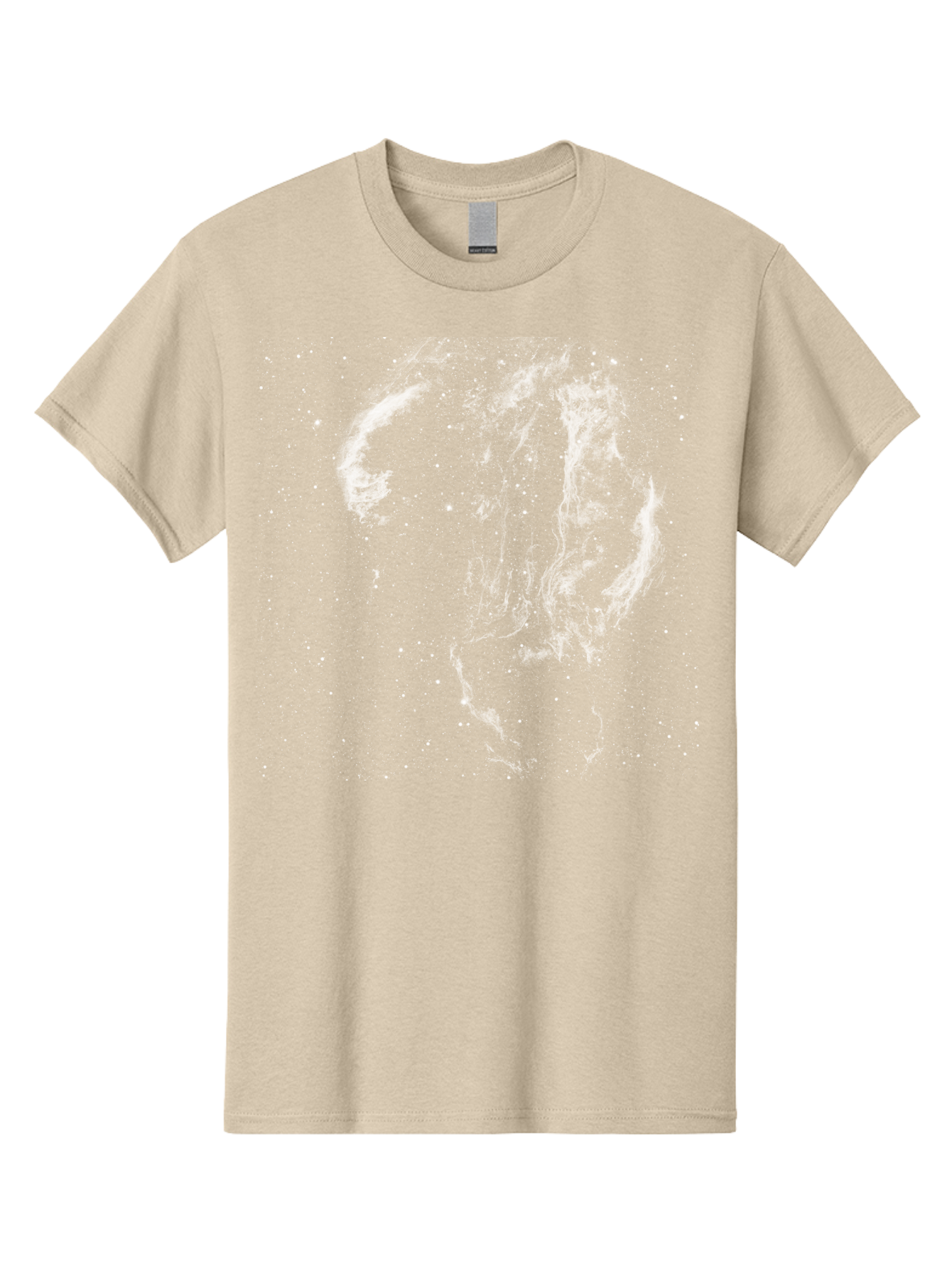 White-Smoke-On-Green Men'S Graphic Tee, 100% Cotton, Comfortable Casual Summer Wear, Machine Washable, Smoke Or Dust Cloud, Abstract Design, White Particles, Dynamic Movement, Textured Effect, Artistic Visualization, Creative Element Aac363 15