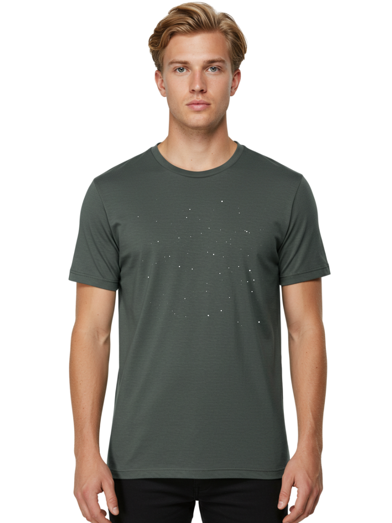 White-Stars Men'S Graphic Tee, 100% Cotton, Comfortable Casual Summer Wear, Machine Washable, Snowflakes Falling, Winter Scene, Festive Atmosphere, White Snow, Delicate Flakes, Snowfall Effect Aac364 16