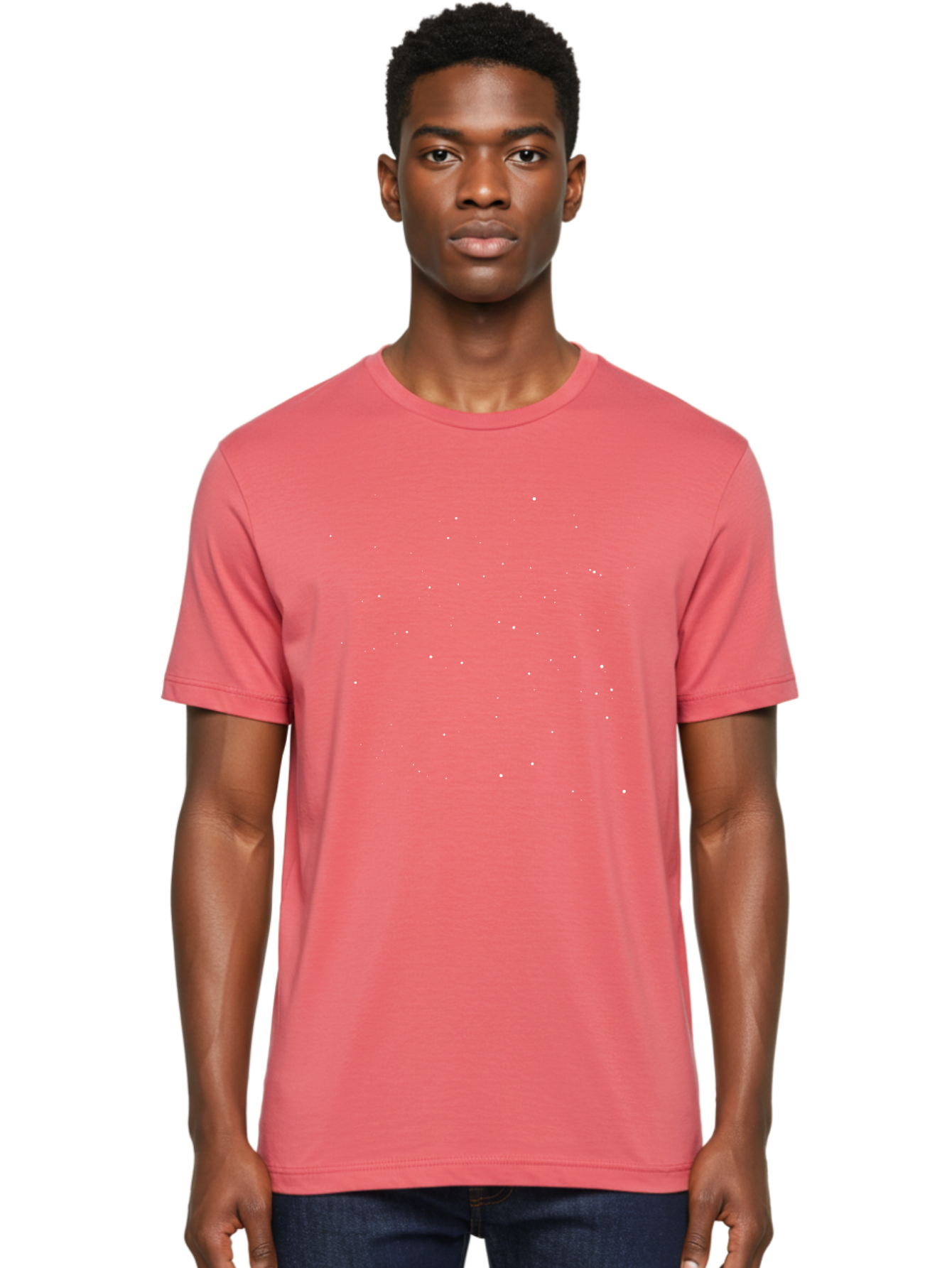 White-Stars Men'S Graphic Tee, 100% Cotton, Comfortable Casual Summer Wear, Machine Washable, Snowflakes Falling, Winter Scene, Festive Atmosphere, White Snow, Delicate Flakes, Snowfall Effect Aac364 18