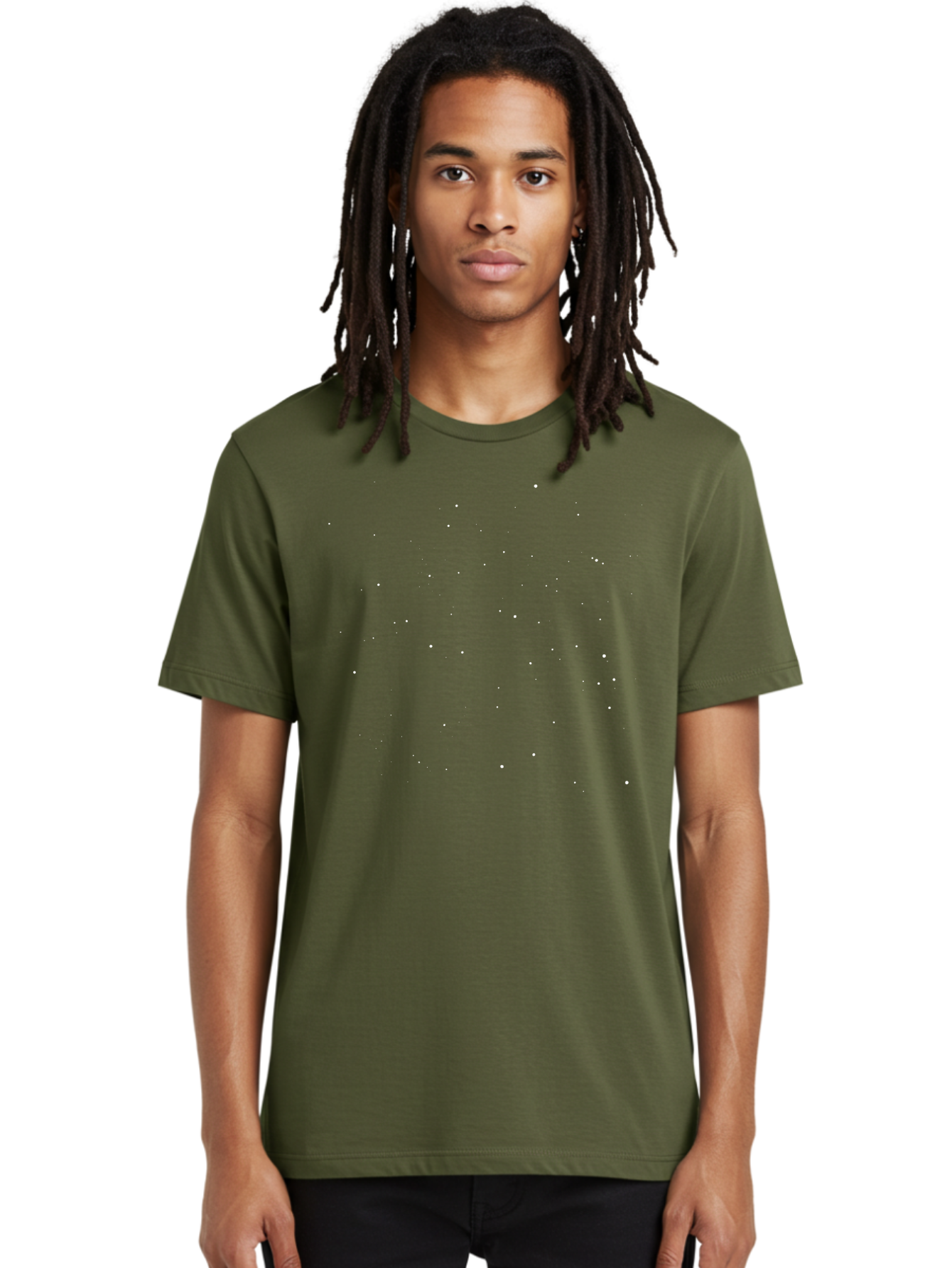 White-Stars Men'S Graphic Tee, 100% Cotton, Comfortable Casual Summer Wear, Machine Washable, Snowflakes Falling, Winter Scene, Festive Atmosphere, White Snow, Delicate Flakes, Snowfall Effect Aac364 24