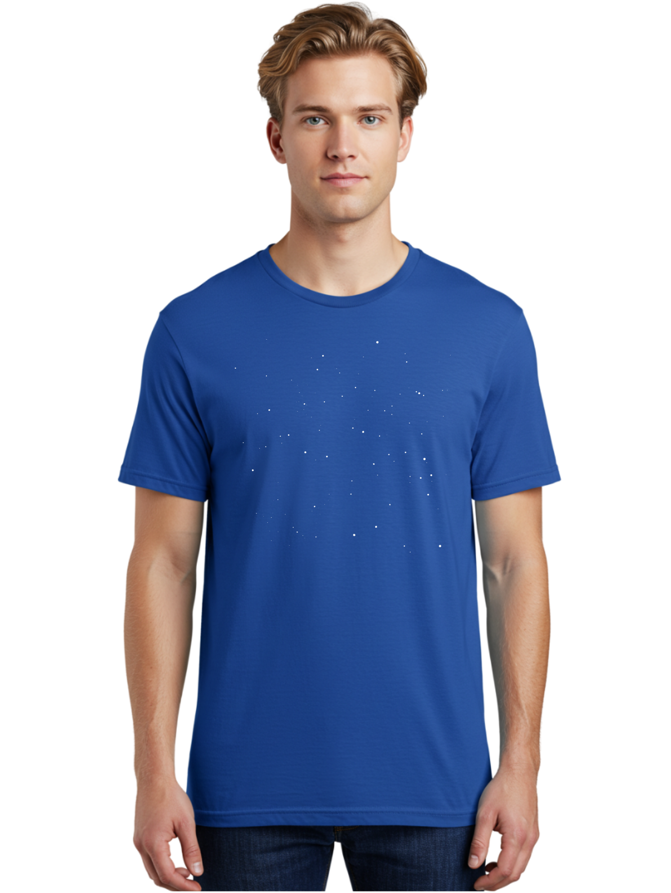 White-Stars Men'S Graphic Tee, 100% Cotton, Comfortable Casual Summer Wear, Machine Washable, Snowflakes Falling, Winter Scene, Festive Atmosphere, White Snow, Delicate Flakes, Snowfall Effect Aac364 10