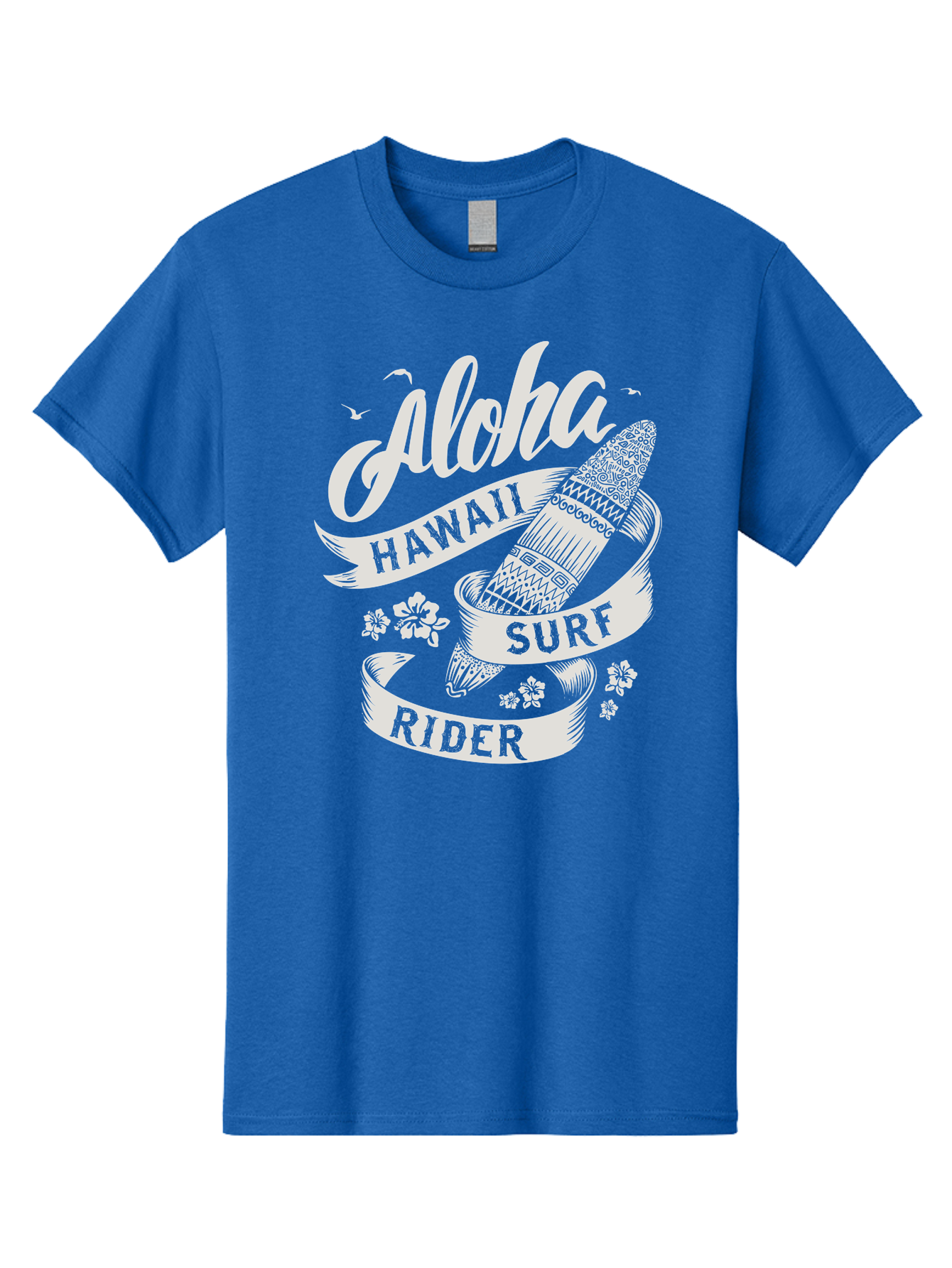 Aloha-Hawaii-Surf-Rider Men'S Graphic Tee, 100% Cotton, Comfortable Casual Summer Wear, Machine Washable, Surfboard Graphic, Hawaii Surf Culture, Aloha Spirit, Surfer Lifestyle, Tropical Vibes, Beachy Keiki, Surfing Adventure, Aac369 27