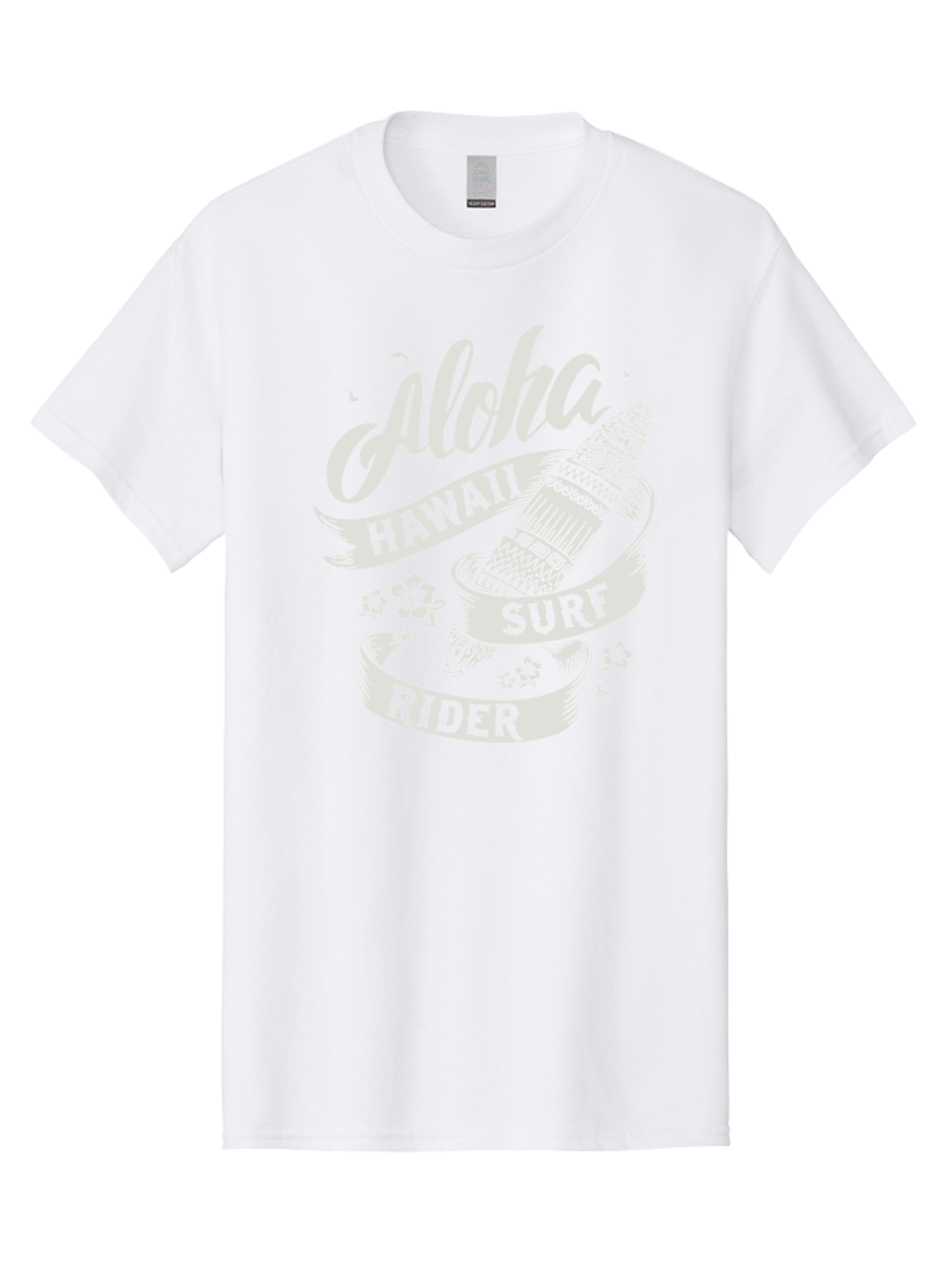 Aloha-Hawaii-Surf-Rider Men'S Graphic Tee, 100% Cotton, Comfortable Casual Summer Wear, Machine Washable, Surfboard Graphic, Hawaii Surf Culture, Aloha Spirit, Surfer Lifestyle, Tropical Vibes, Beachy Keiki, Surfing Adventure, Aac369 15