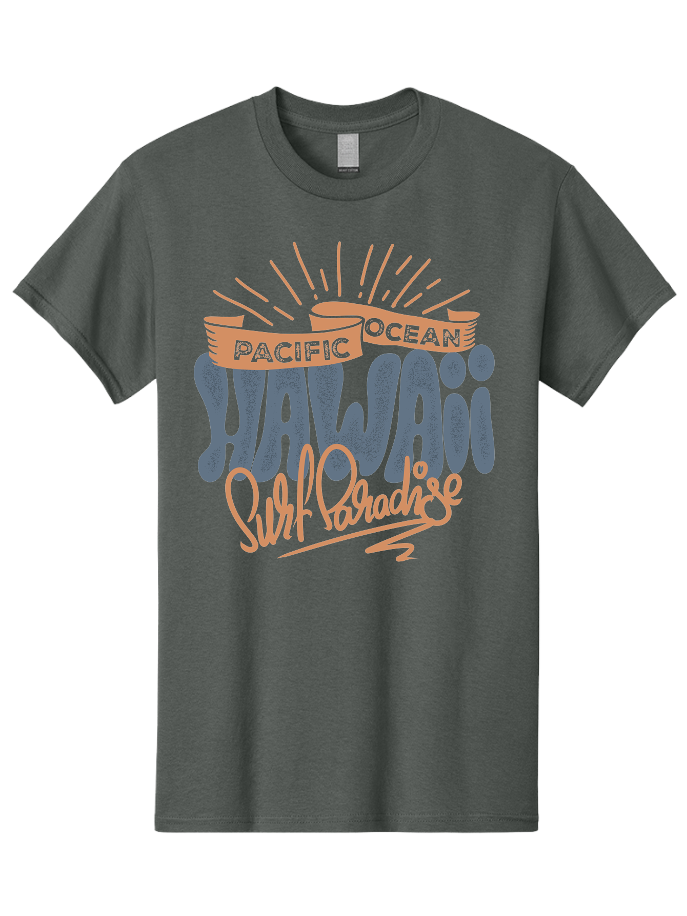 Pacific-Ocean-Wai-Anae-Surf-Paradise Men'S Graphic Tee, 100% Cotton, Comfortable Casual Summer Wear, Machine Washable, Hawaii Vacation, Pacific Ocean, Surf Paradise, Tropical Getaway, Beach Destination, Island Life, Surf Culture Aac371 15
