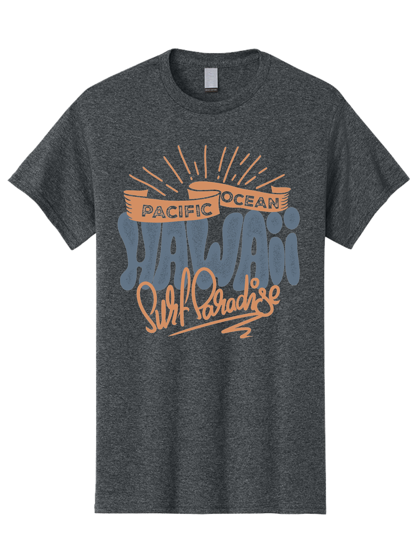 Pacific-Ocean-Wai-Anae-Surf-Paradise Men'S Graphic Tee, 100% Cotton, Comfortable Casual Summer Wear, Machine Washable, Hawaii Vacation, Pacific Ocean, Surf Paradise, Tropical Getaway, Beach Destination, Island Life, Surf Culture Aac371 9
