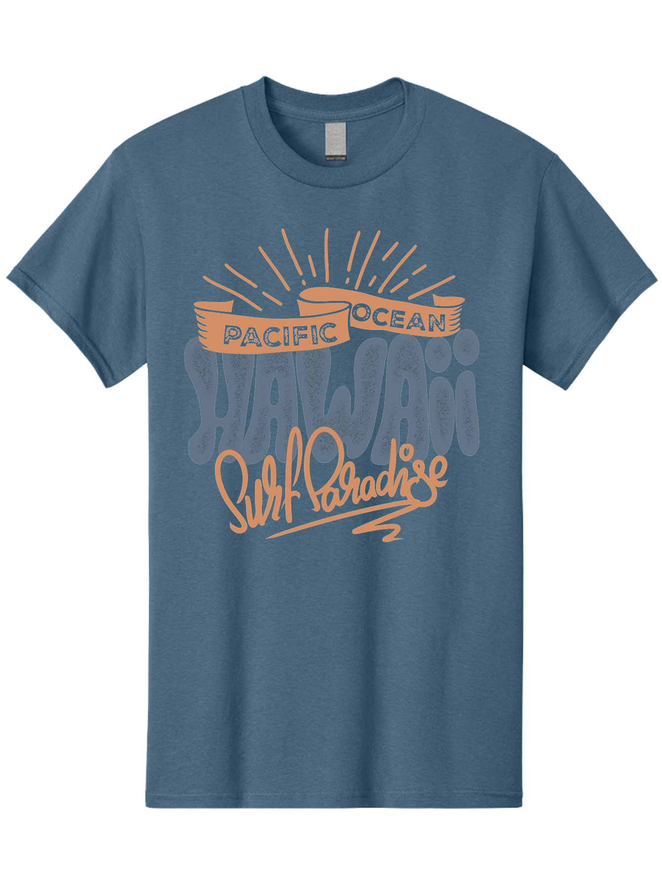 Pacific-Ocean-Wai-Anae-Surf-Paradise Men'S Graphic Tee, 100% Cotton, Comfortable Casual Summer Wear, Machine Washable, Hawaii Vacation, Pacific Ocean, Surf Paradise, Tropical Getaway, Beach Destination, Island Life, Surf Culture Aac371 13