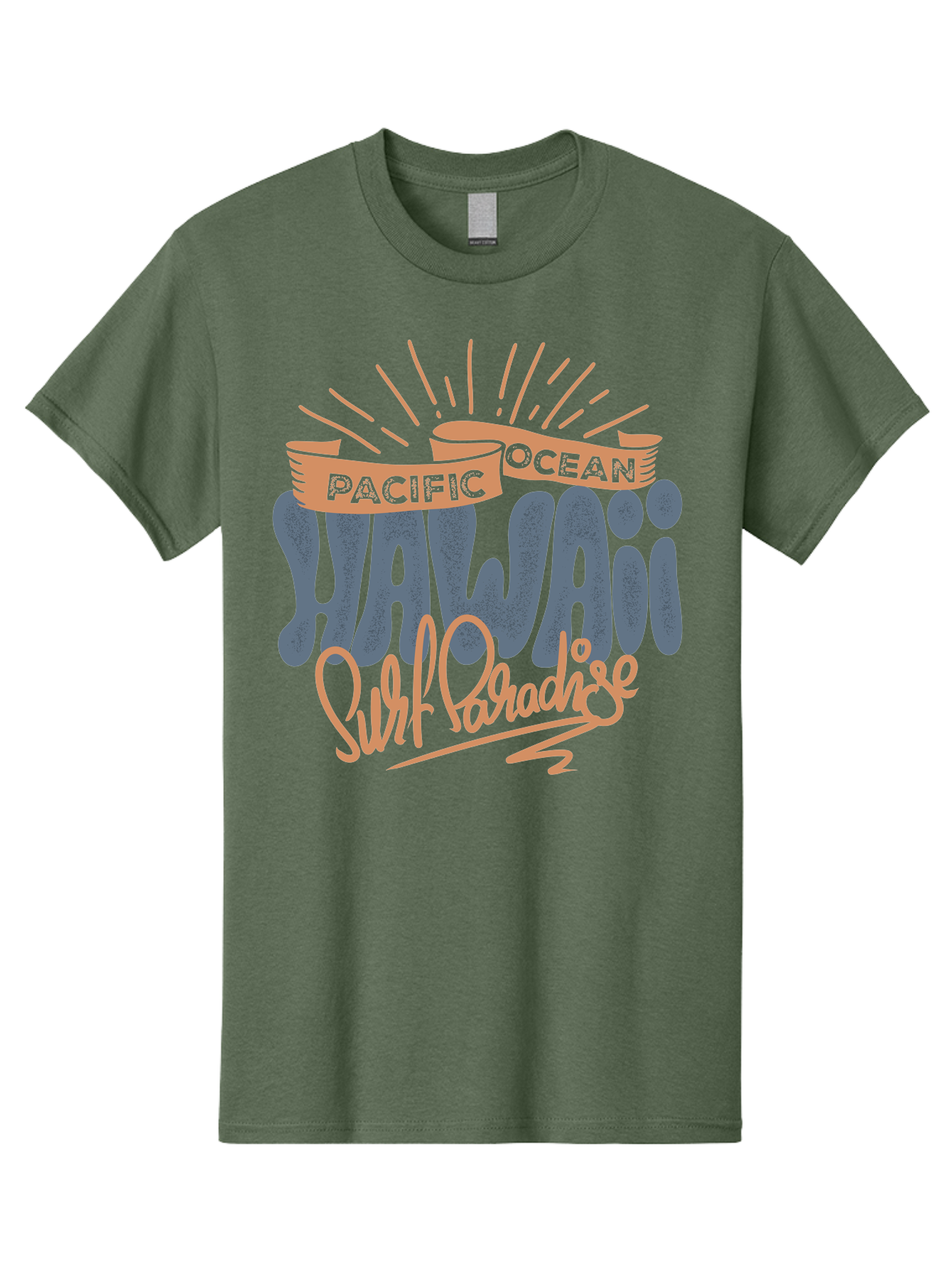 Pacific-Ocean-Wai-Anae-Surf-Paradise Men'S Graphic Tee, 100% Cotton, Comfortable Casual Summer Wear, Machine Washable, Hawaii Vacation, Pacific Ocean, Surf Paradise, Tropical Getaway, Beach Destination, Island Life, Surf Culture Aac371 11