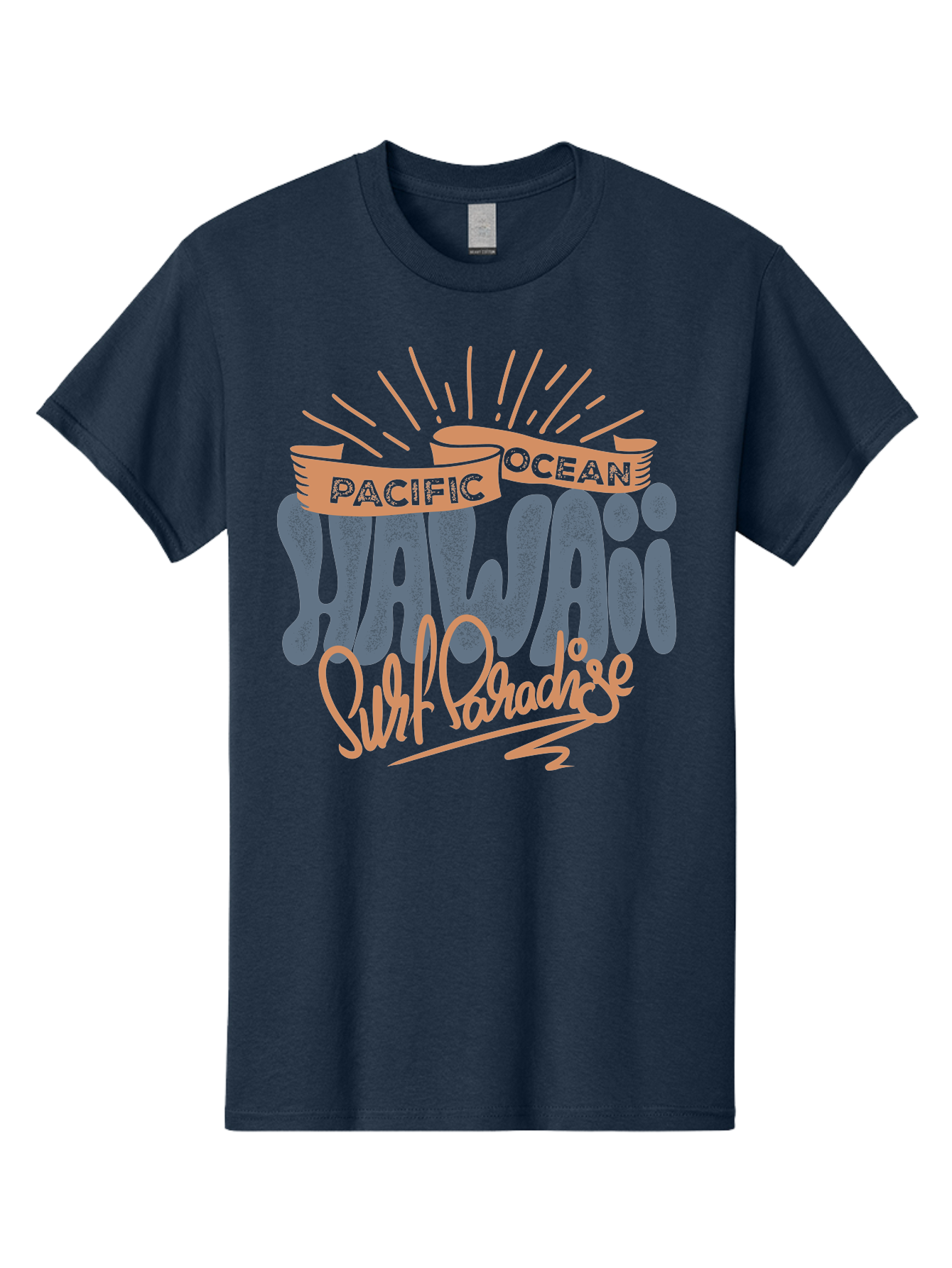 Pacific-Ocean-Wai-Anae-Surf-Paradise Men'S Graphic Tee, 100% Cotton, Comfortable Casual Summer Wear, Machine Washable, Hawaii Vacation, Pacific Ocean, Surf Paradise, Tropical Getaway, Beach Destination, Island Life, Surf Culture Aac371 19