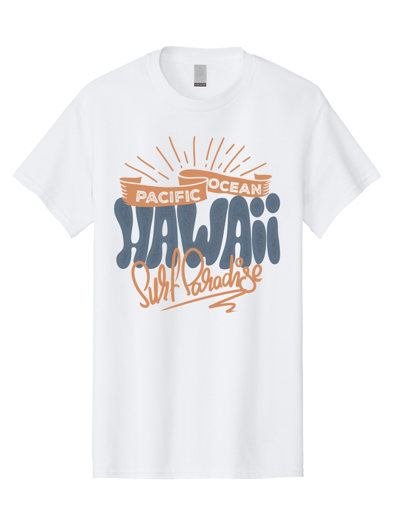 Pacific-Ocean-Wai-Anae-Surf-Paradise Men'S Graphic Tee, 100% Cotton, Comfortable Casual Summer Wear, Machine Washable, Hawaii Vacation, Pacific Ocean, Surf Paradise, Tropical Getaway, Beach Destination, Island Life, Surf Culture Aac371 5