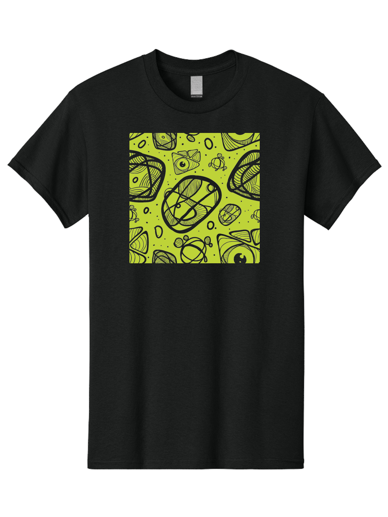 Ocean-Life Men'S Graphic Tee, 100% Cotton, Comfortable Casual Summer Wear, Machine Washable, Stylish Fish Illustrations, Ocean Creatures, Abstract Art, White Line Drawings, Playful Patterns, Whimsical Designs, Food-Inspired Artwork, Aac409 11
