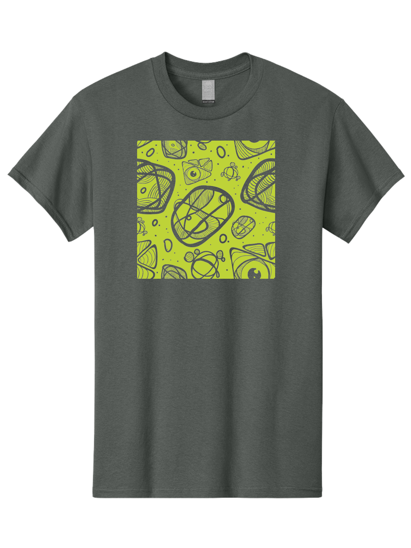 Ocean-Life Men'S Graphic Tee, 100% Cotton, Comfortable Casual Summer Wear, Machine Washable, Stylish Fish Illustrations, Ocean Creatures, Abstract Art, White Line Drawings, Playful Patterns, Whimsical Designs, Food-Inspired Artwork, Aac409 15