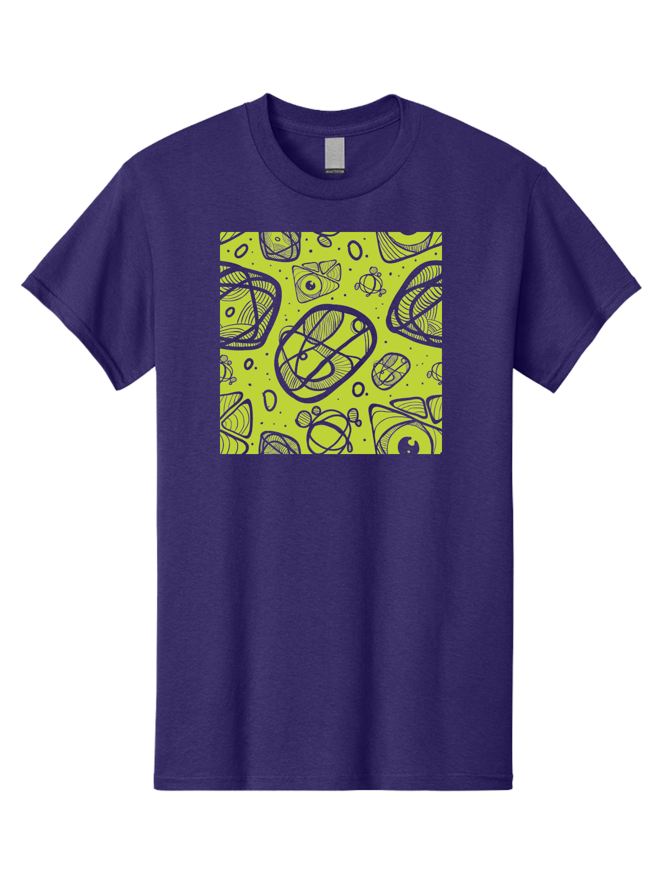 Ocean-Life Men'S Graphic Tee, 100% Cotton, Comfortable Casual Summer Wear, Machine Washable, Stylish Fish Illustrations, Ocean Creatures, Abstract Art, White Line Drawings, Playful Patterns, Whimsical Designs, Food-Inspired Artwork, Aac409 9