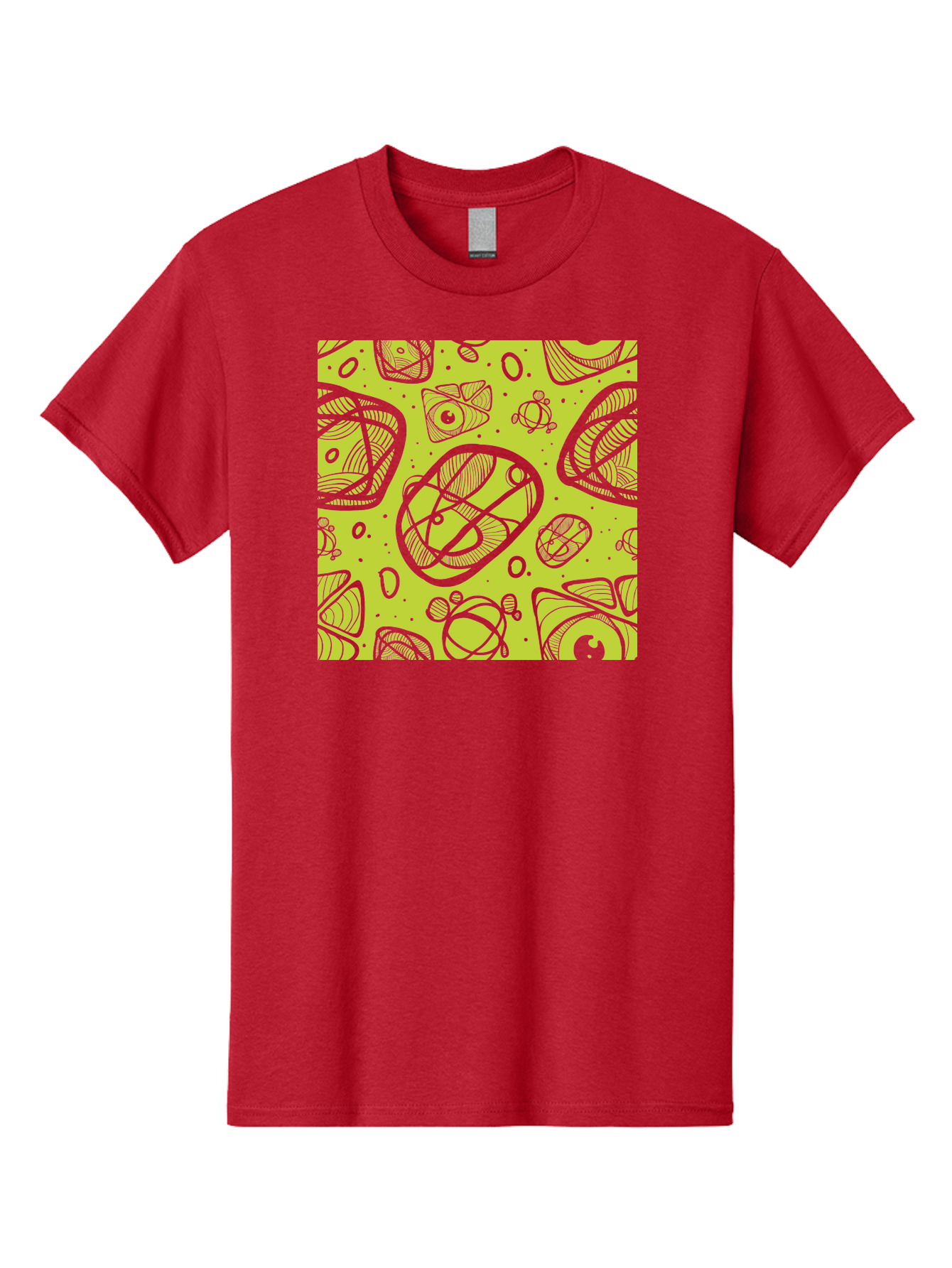 Ocean-Life Men'S Graphic Tee, 100% Cotton, Comfortable Casual Summer Wear, Machine Washable, Stylish Fish Illustrations, Ocean Creatures, Abstract Art, White Line Drawings, Playful Patterns, Whimsical Designs, Food-Inspired Artwork, Aac409 29