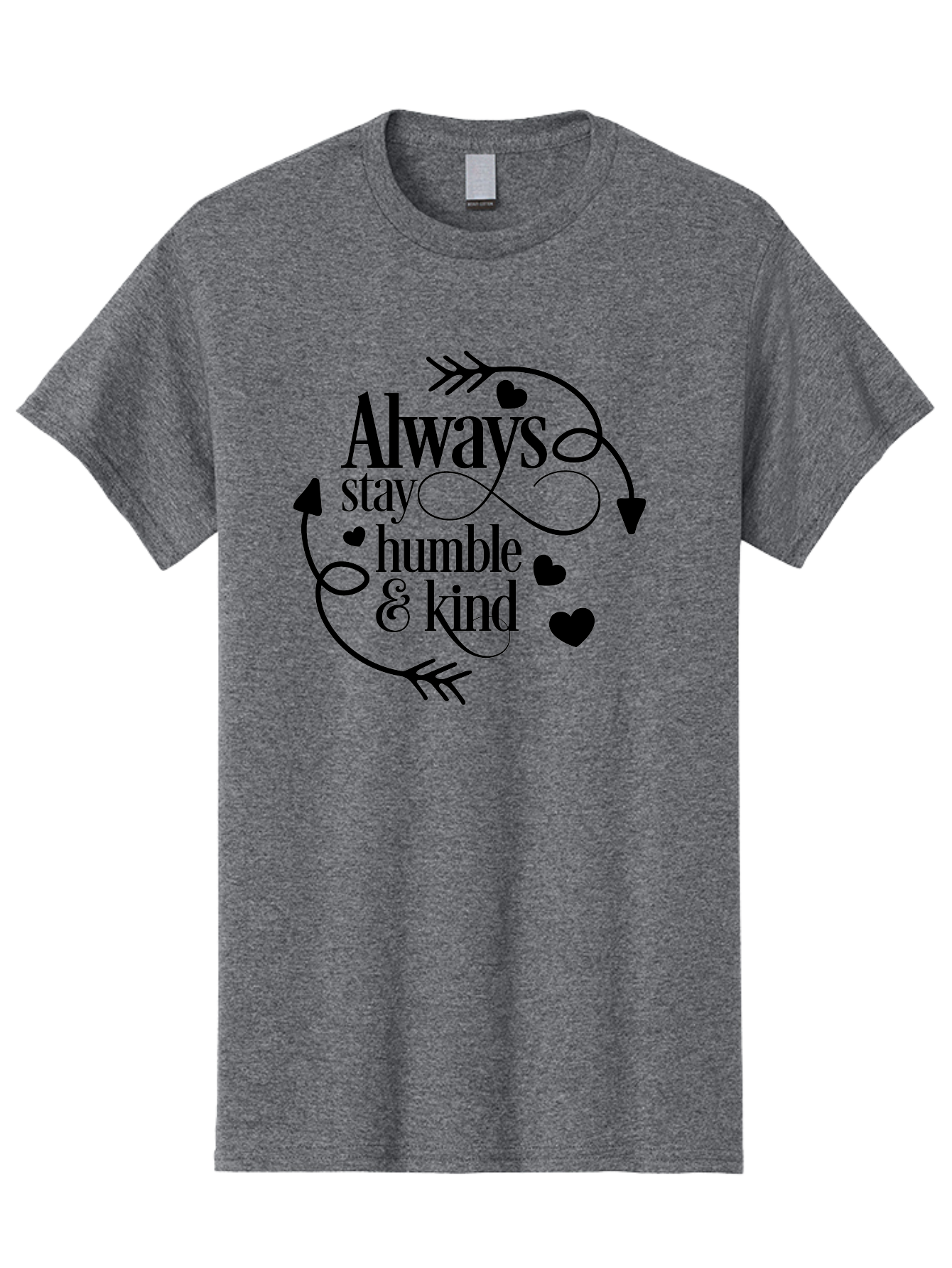 Always-Stay-Humble-Kind Men'S Graphic Tee, 100% Cotton, Comfortable Casual Summer Wear, Machine Washable, Inspirational Quote, Motivational Phrase, Positive Vibes, Kindness Matters, Humble Attitude, Heartwarming Message, Aac468 21