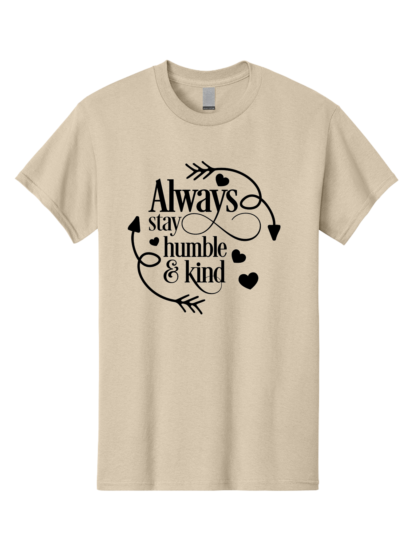 Always-Stay-Humble-Kind Men'S Graphic Tee, 100% Cotton, Comfortable Casual Summer Wear, Machine Washable, Inspirational Quote, Motivational Phrase, Positive Vibes, Kindness Matters, Humble Attitude, Heartwarming Message, Aac468 27
