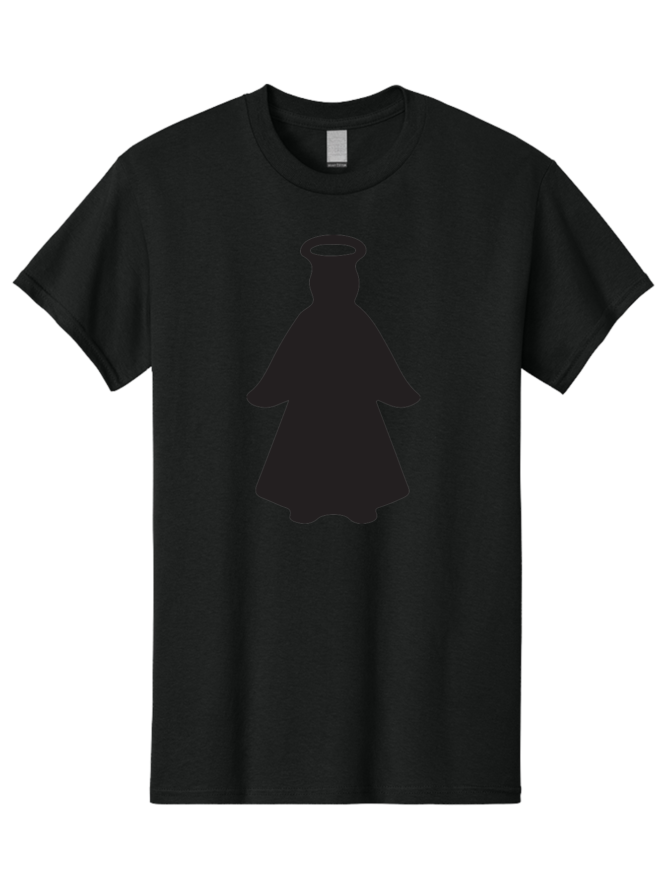 Angel-Silhouette Men'S Graphic Tee, 100% Cotton, Comfortable Casual Summer Wear, Machine Washable, Angel Silhouette, Divine Being, Spiritual Figure, Halo Effect, Faith Symbol, Religious Icon, Sacred Imagery, Guardian Angel, Mystic Character Aac475 11