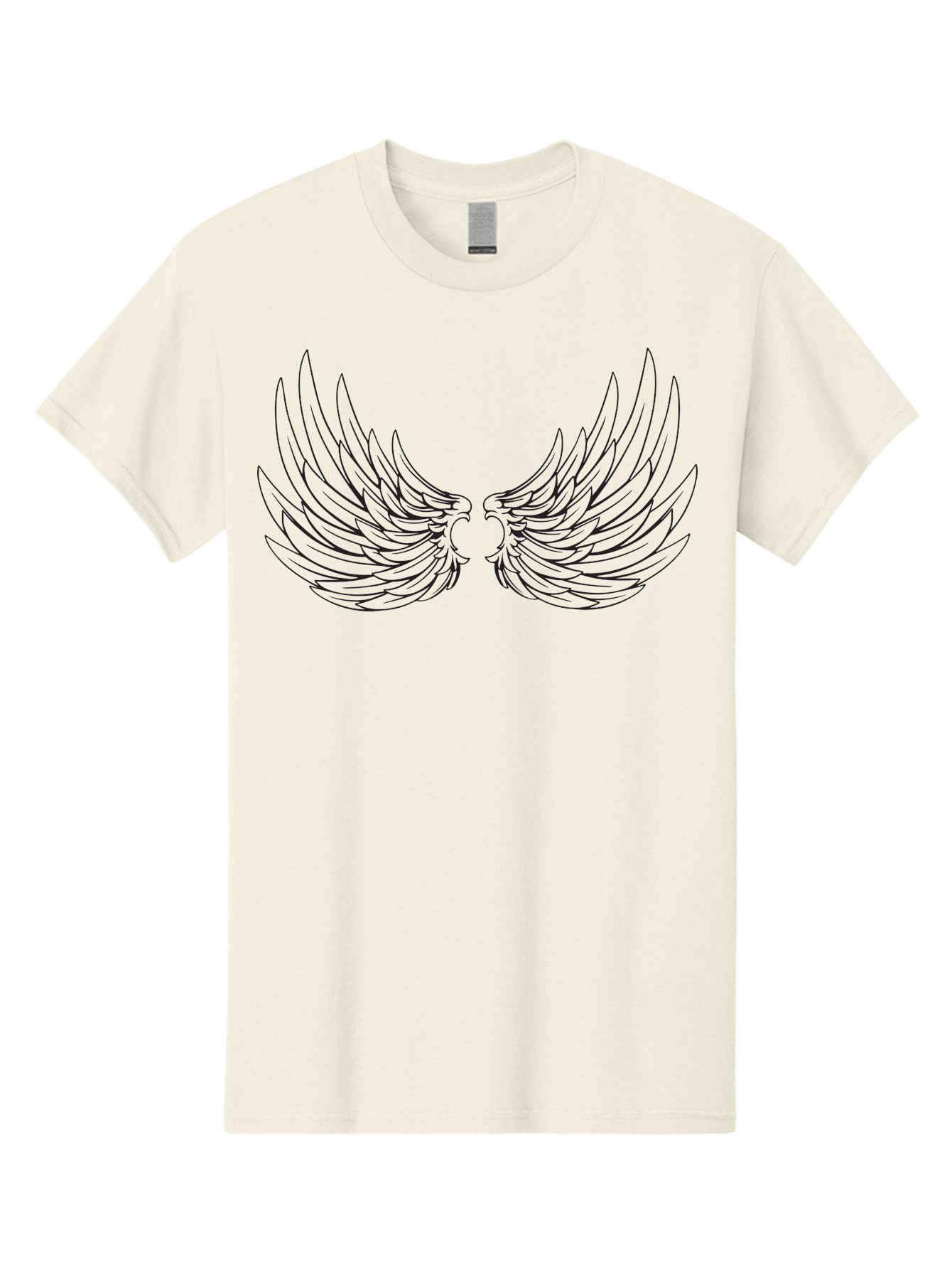 Angel-Wings-1 Men'S Graphic Tee, 100% Cotton, Comfortable Casual Summer Wear, Machine Washable, Angel Wings, Wing Design, Feathered Wings, Symbolic Wings, Protection Symbol, Spiritual Symbol, Freedom Wings, Mystical Wings Aac476 21