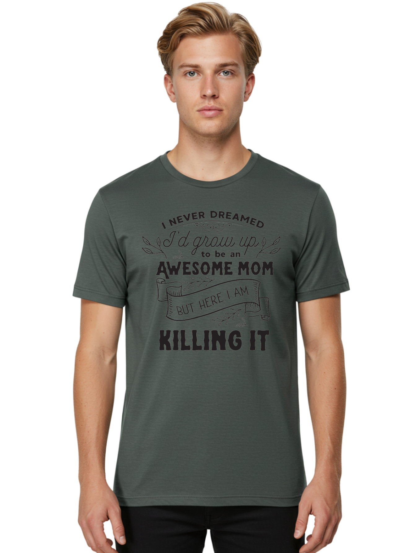 Awesome-Mom-Quote Men'S Graphic Tee, 100% Cotton, Comfortable Casual Summer Wear, Machine Washable, Awesome Mom Quote, Mom Life, Mom Humor, Motherhood, Inspirational Quote, Funny Mom Quote, Mom Pride, Empowerment Aac480 10