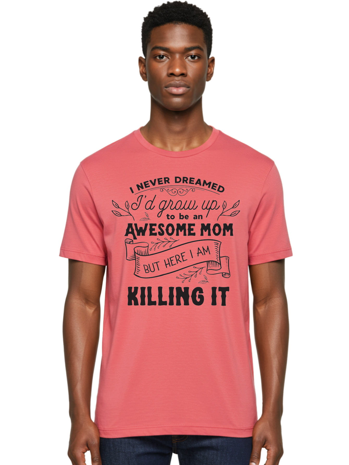 Awesome-Mom-Quote Men'S Graphic Tee, 100% Cotton, Comfortable Casual Summer Wear, Machine Washable, Awesome Mom Quote, Mom Life, Mom Humor, Motherhood, Inspirational Quote, Funny Mom Quote, Mom Pride, Empowerment Aac480 14