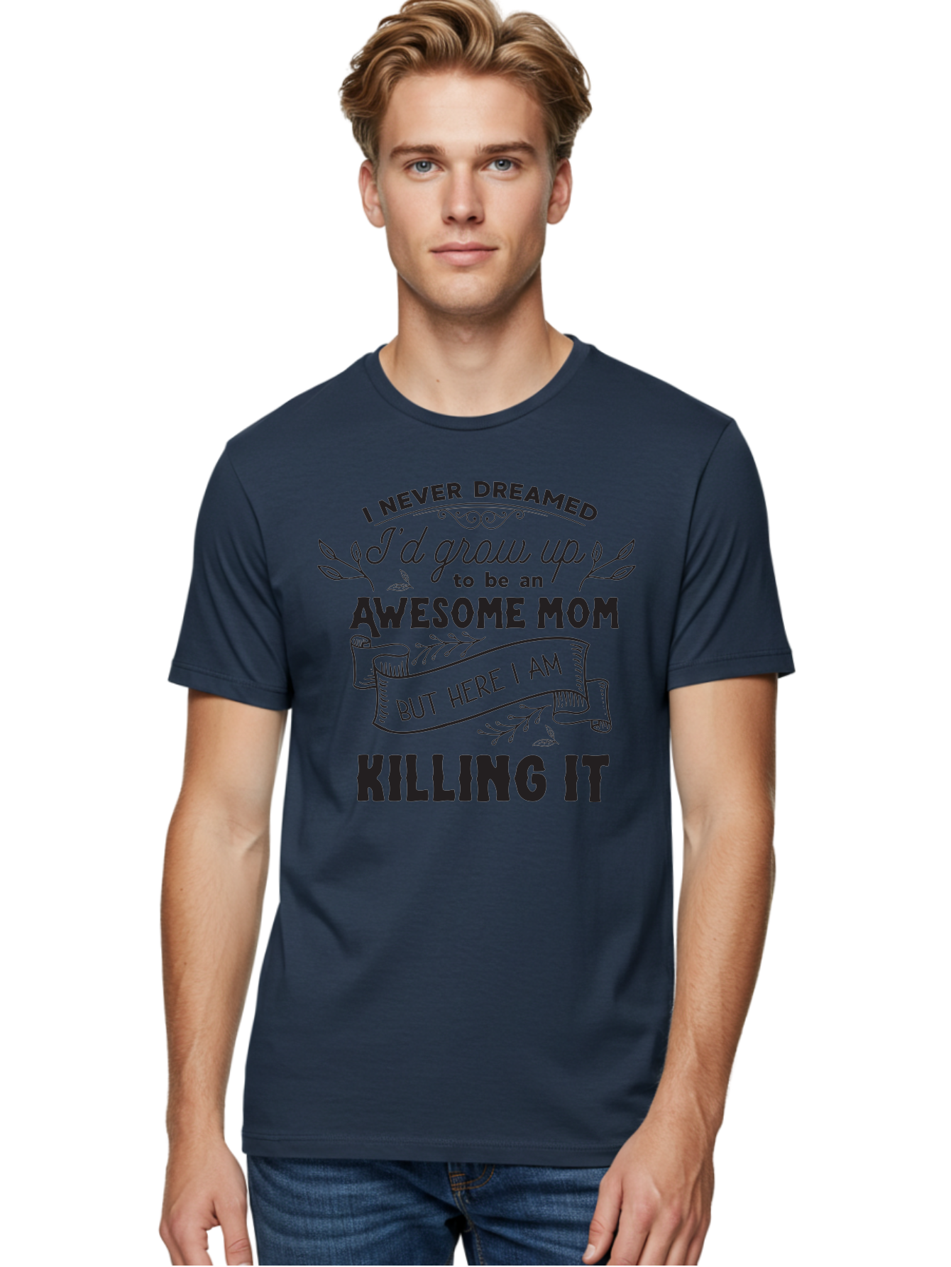 Awesome-Mom-Quote Men'S Graphic Tee, 100% Cotton, Comfortable Casual Summer Wear, Machine Washable, Awesome Mom Quote, Mom Life, Mom Humor, Motherhood, Inspirational Quote, Funny Mom Quote, Mom Pride, Empowerment Aac480 16