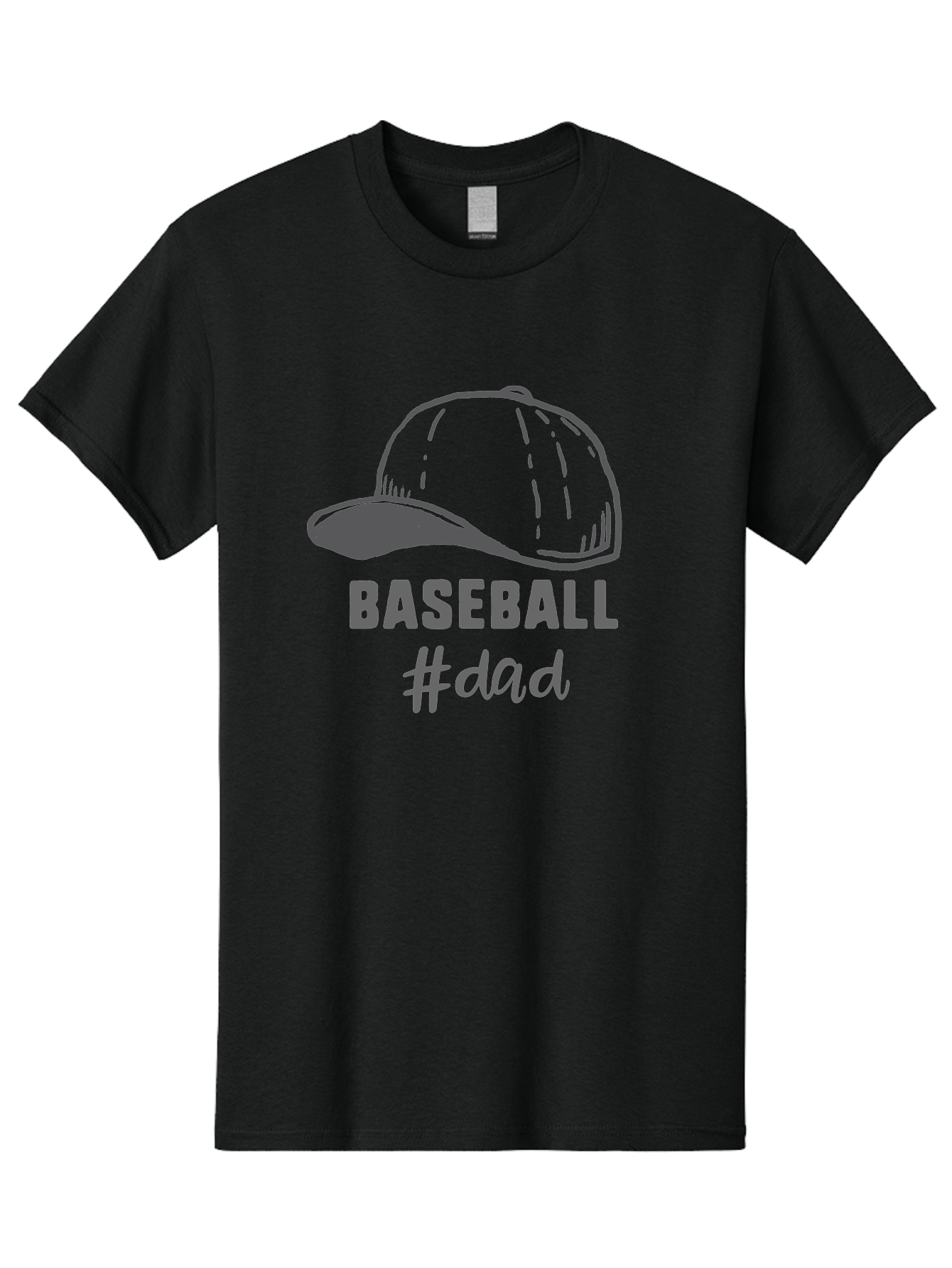 Baseball-Dad Men'S Graphic Tee, 100% Cotton, Comfortable Casual Summer Wear, Machine Washable, Baseball Dad, Baseball Cap, Father'S Day Gift, Dad'S Day Out, Baseball Enthusiast, Sports Dad, Father'S Day Idea, Dad Life, Baseball Love Aac487 25