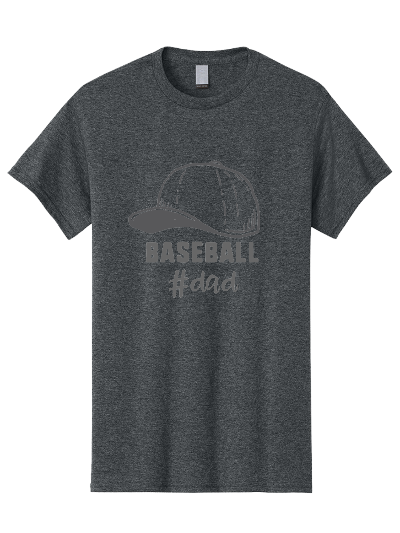 Baseball-Dad Men'S Graphic Tee, 100% Cotton, Comfortable Casual Summer Wear, Machine Washable, Baseball Dad, Baseball Cap, Father'S Day Gift, Dad'S Day Out, Baseball Enthusiast, Sports Dad, Father'S Day Idea, Dad Life, Baseball Love Aac487 27
