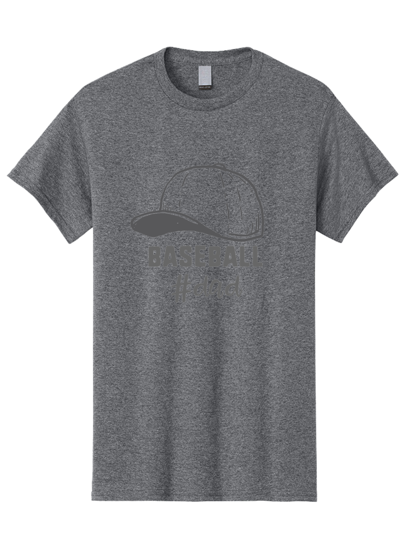 Baseball-Dad Men'S Graphic Tee, 100% Cotton, Comfortable Casual Summer Wear, Machine Washable, Baseball Dad, Baseball Cap, Father'S Day Gift, Dad'S Day Out, Baseball Enthusiast, Sports Dad, Father'S Day Idea, Dad Life, Baseball Love Aac487 1