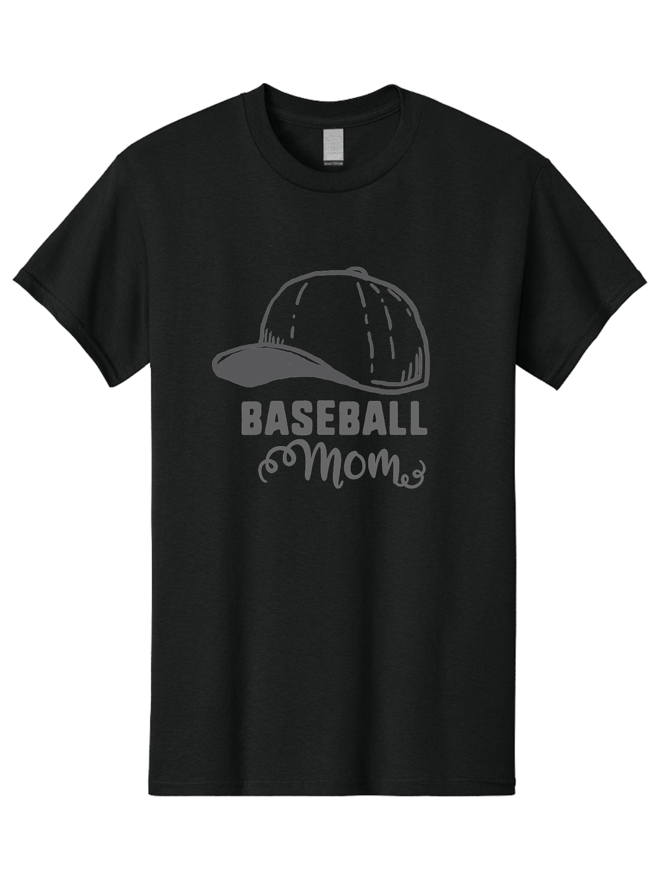 Baseball-Mom Men'S Graphic Tee, 100% Cotton, Comfortable Casual Summer Wear, Machine Washable, Baseball Mom, Mother'S Day Gift, Sports Mom, Baseball Hat, Mom'S Day Idea, Youth Baseball, Purple Text, Gray Hat, Sports Apparel Aac488 3