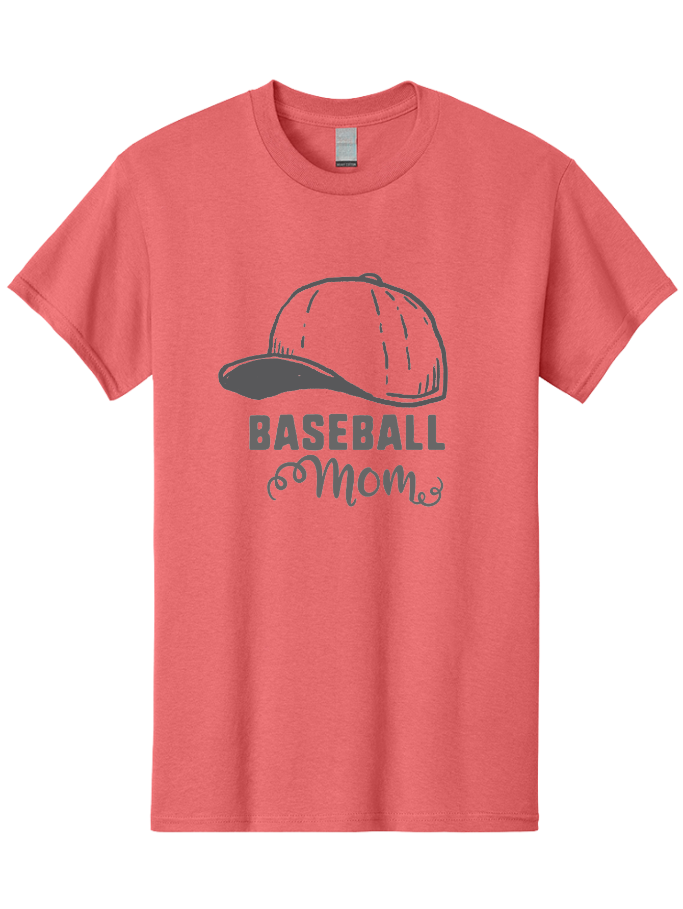 Baseball-Mom Men'S Graphic Tee, 100% Cotton, Comfortable Casual Summer Wear, Machine Washable, Baseball Mom, Mother'S Day Gift, Sports Mom, Baseball Hat, Mom'S Day Idea, Youth Baseball, Purple Text, Gray Hat, Sports Apparel Aac488 5