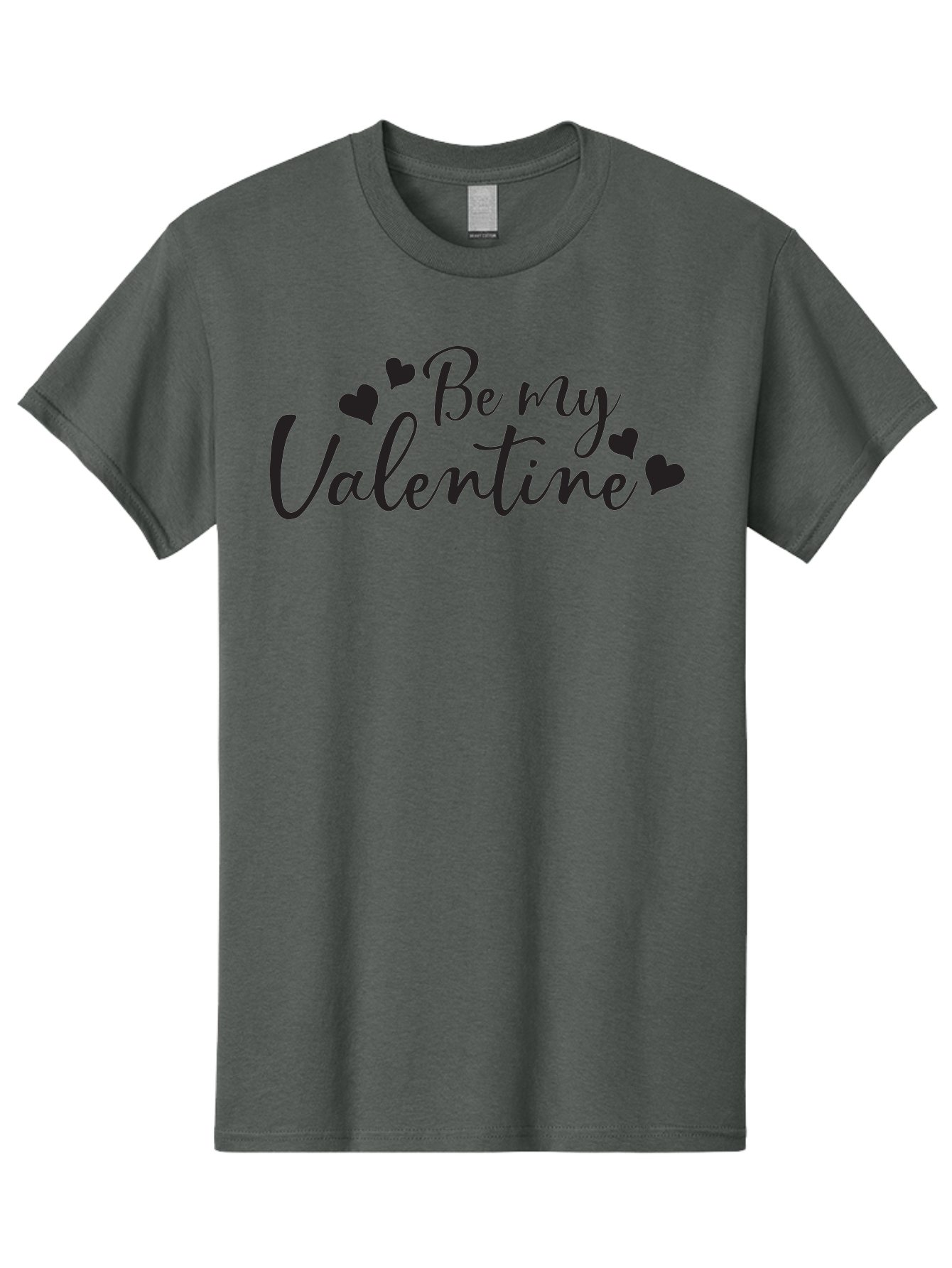 Be-My-Valentine Men'S Graphic Tee, 100% Cotton, Comfortable Casual Summer Wear, Machine Washable, Valentine'S Day Message, Romantic Greeting, Love Hearts, Heart Decoration, Be My Valentine, Valentine'S Day Card, Sweetheart, Love Message, Aac499 3