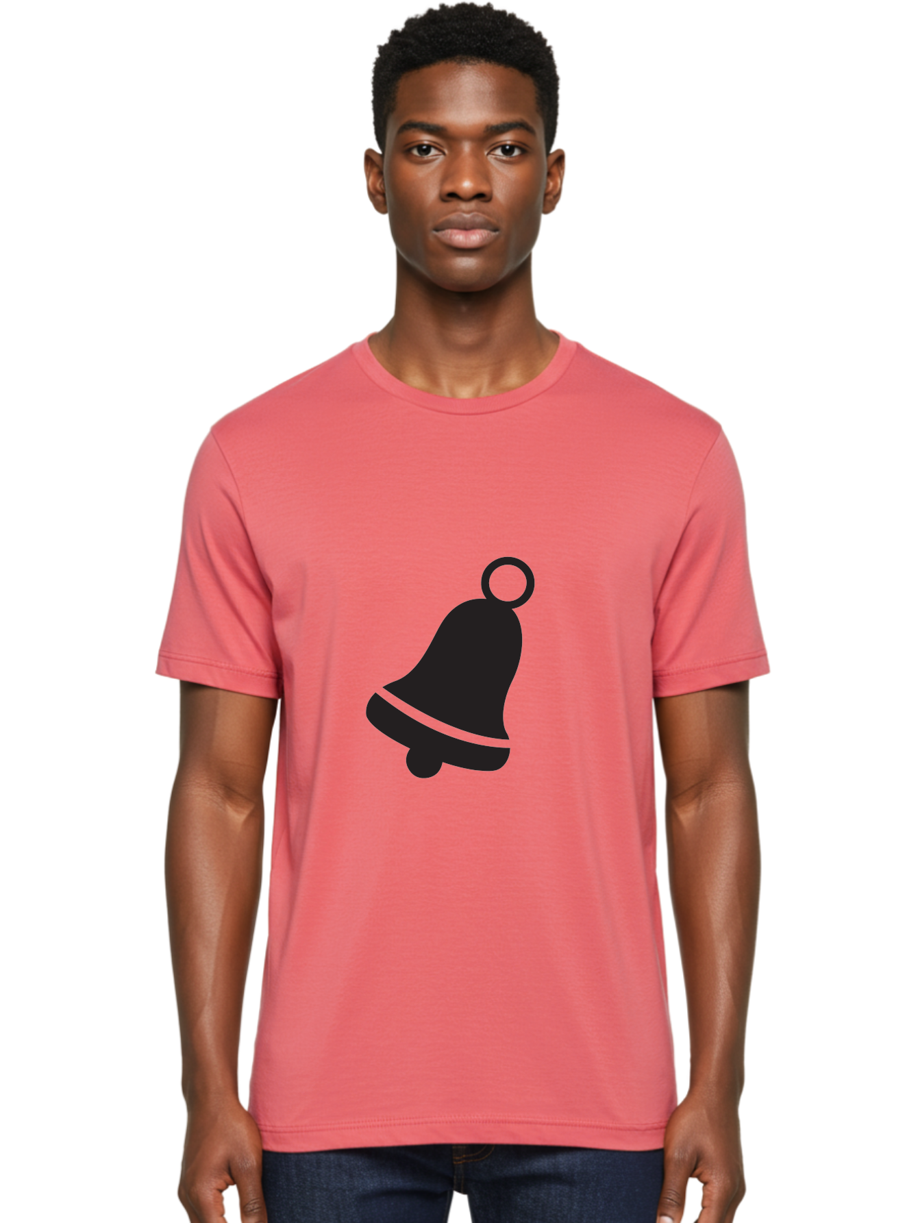 Bell-Icon Men'S Graphic Tee, 100% Cotton, Comfortable Casual Summer Wear, Machine Washable, Notification Symbol, Alert Icon, Reminder Sign, Notification Bell, Message Alert, Bell Notification, Social Media Notification, App Notification Aac509 6